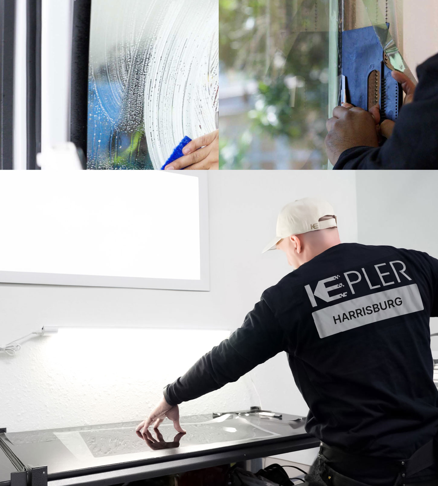 Window Tinting Specialist Cutting Film in Harrisburg, North Carolina