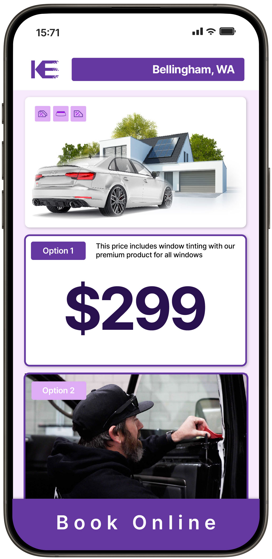 View Competitive Tesla Window Tinting Prices in Yakima, Washington