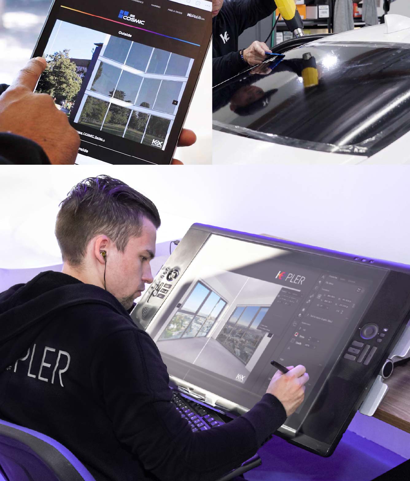 Kepler Specialist Performing Commercial Window Tinting in Montgomery Montgomery