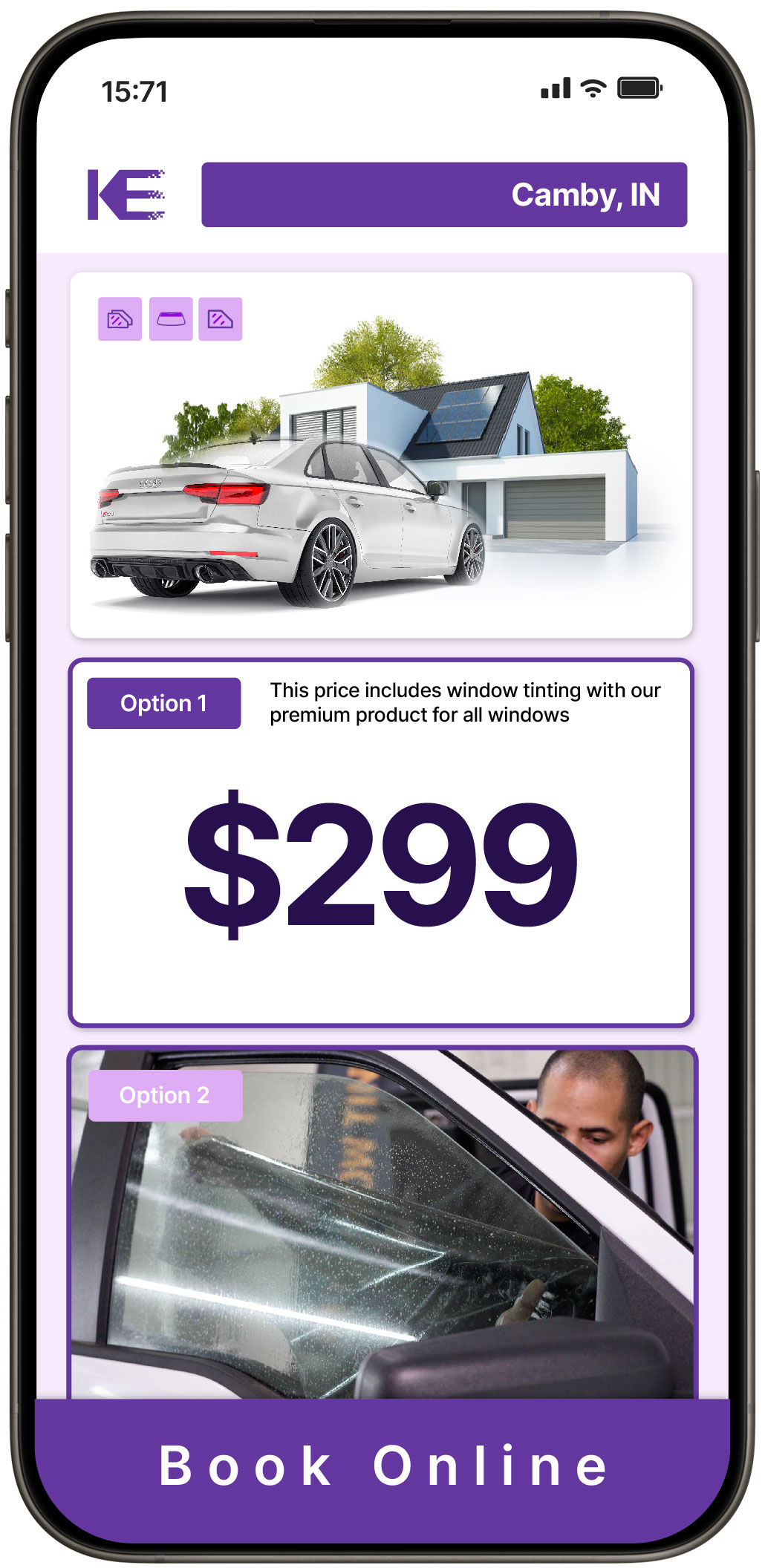 View Reasonable Tesla Window Tinting Rates in Hammond, Indiana