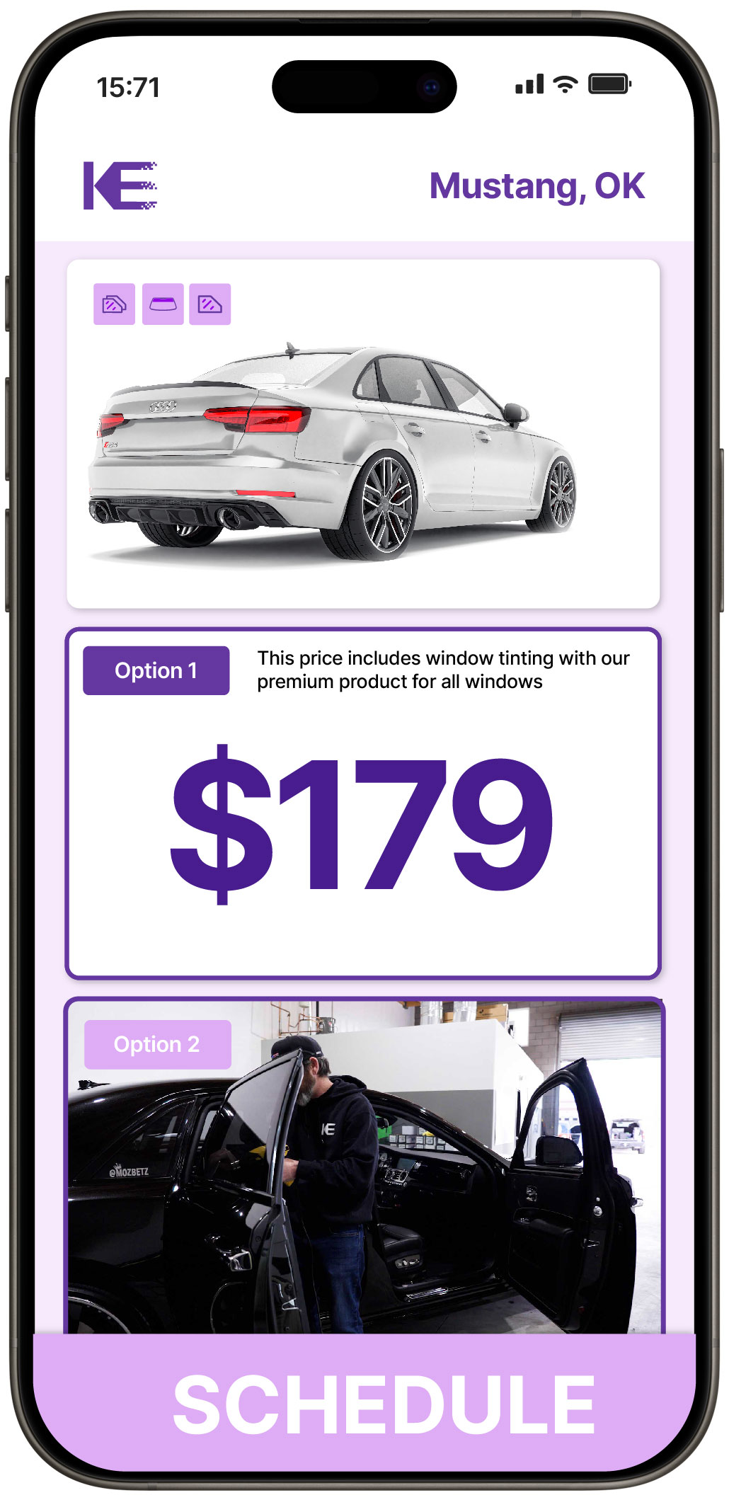 View Affordable Car Window Tinting Rates in Mustang, Oklahoma
