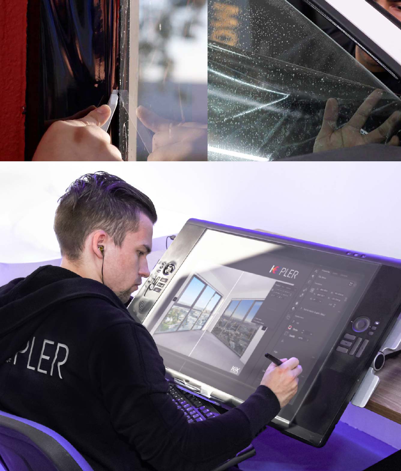 Kepler Specialist Performing Commercial Window Tinting in Fort Wayne Fort Wayne
