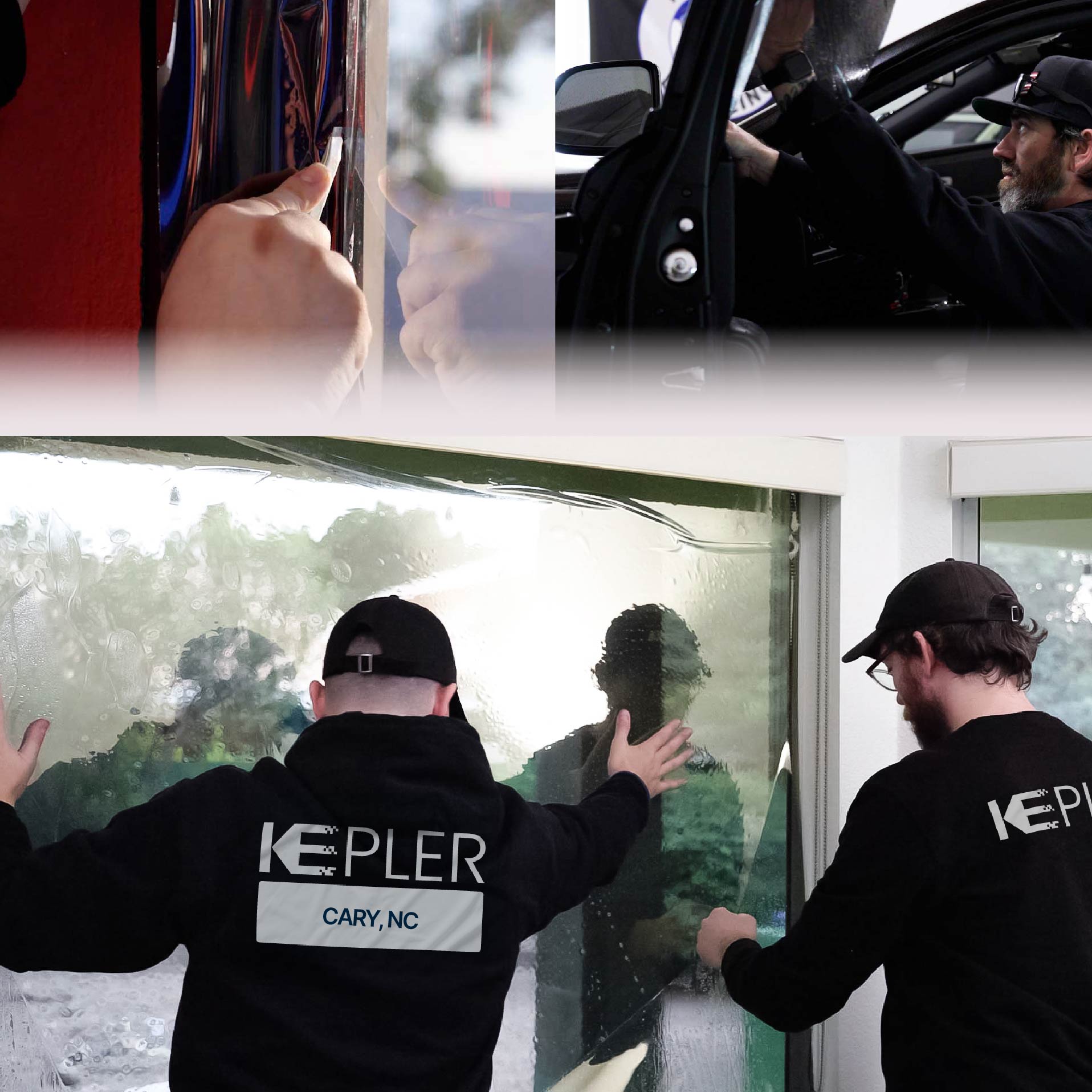 Kepler Specialist Performing Commercial Window Tinting in Cary Cary