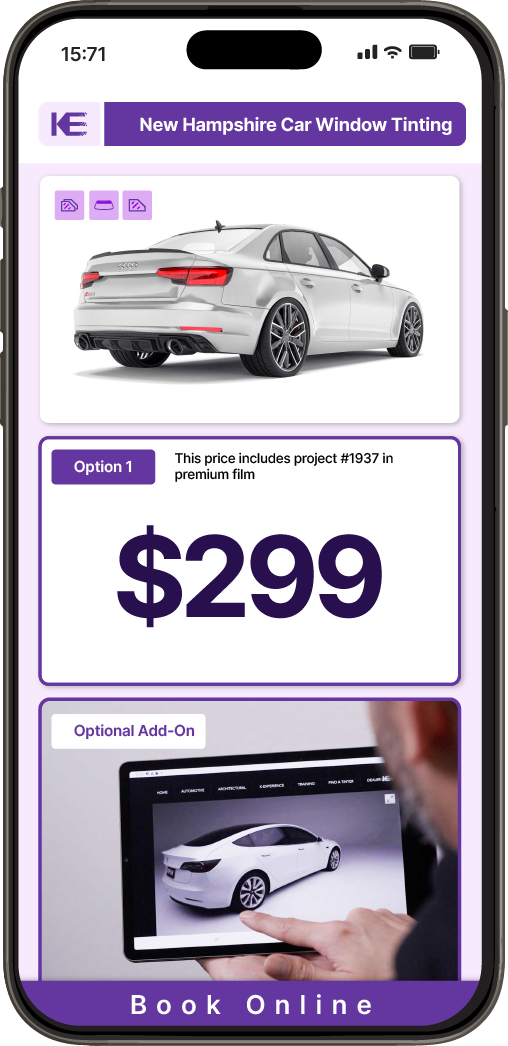 View Competitive Car Window Tinting Prices in New Hampshire