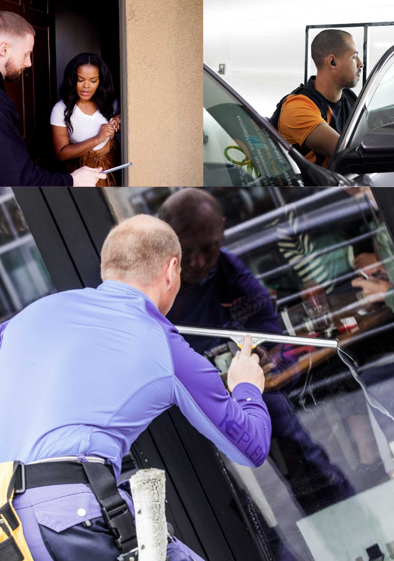 Kepler Expert Applying Anti-Graffiti Window Film to a Mason Shop Front