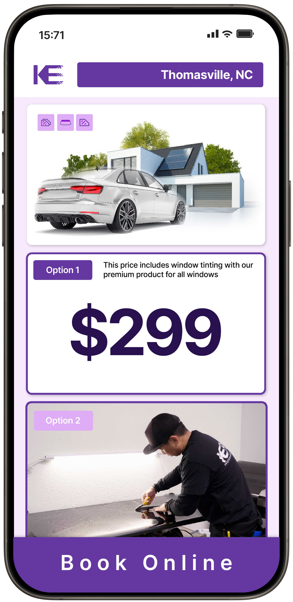 View Competitive Window Tinting Prices in Thomasville, North Carolina