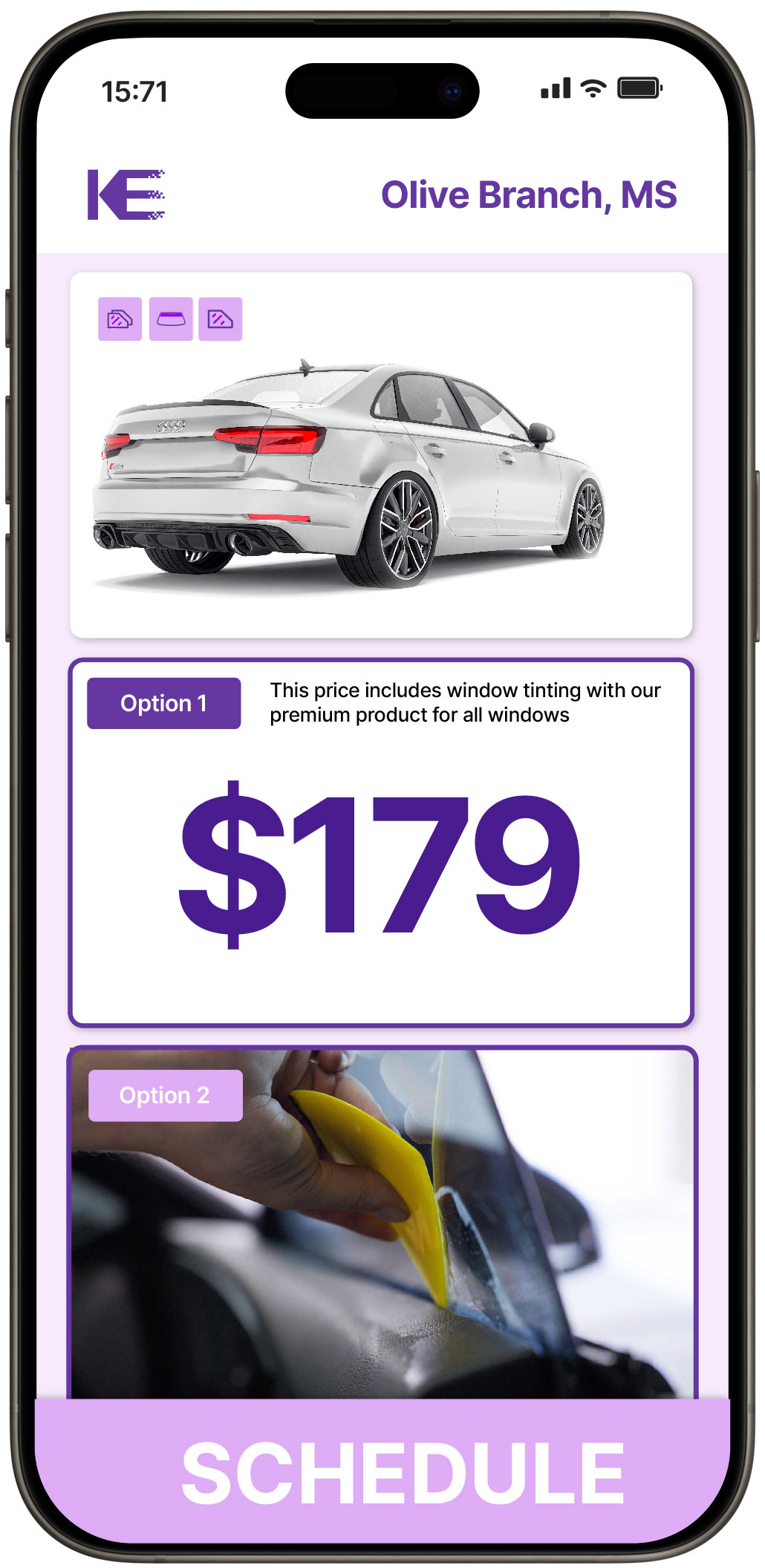 View Reasonable Car Window Tinting Prices in Olive Branch, Mississippi