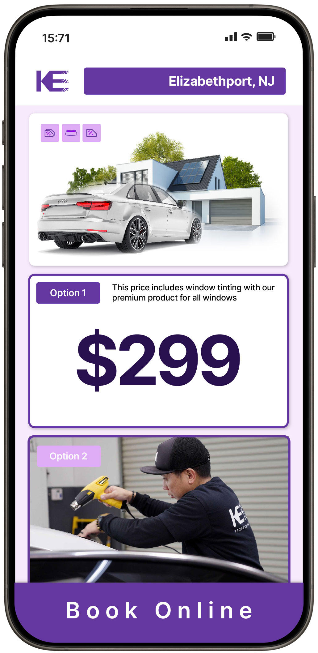View Competitive Window Tinting Prices in Elizabethport, New Jersey
