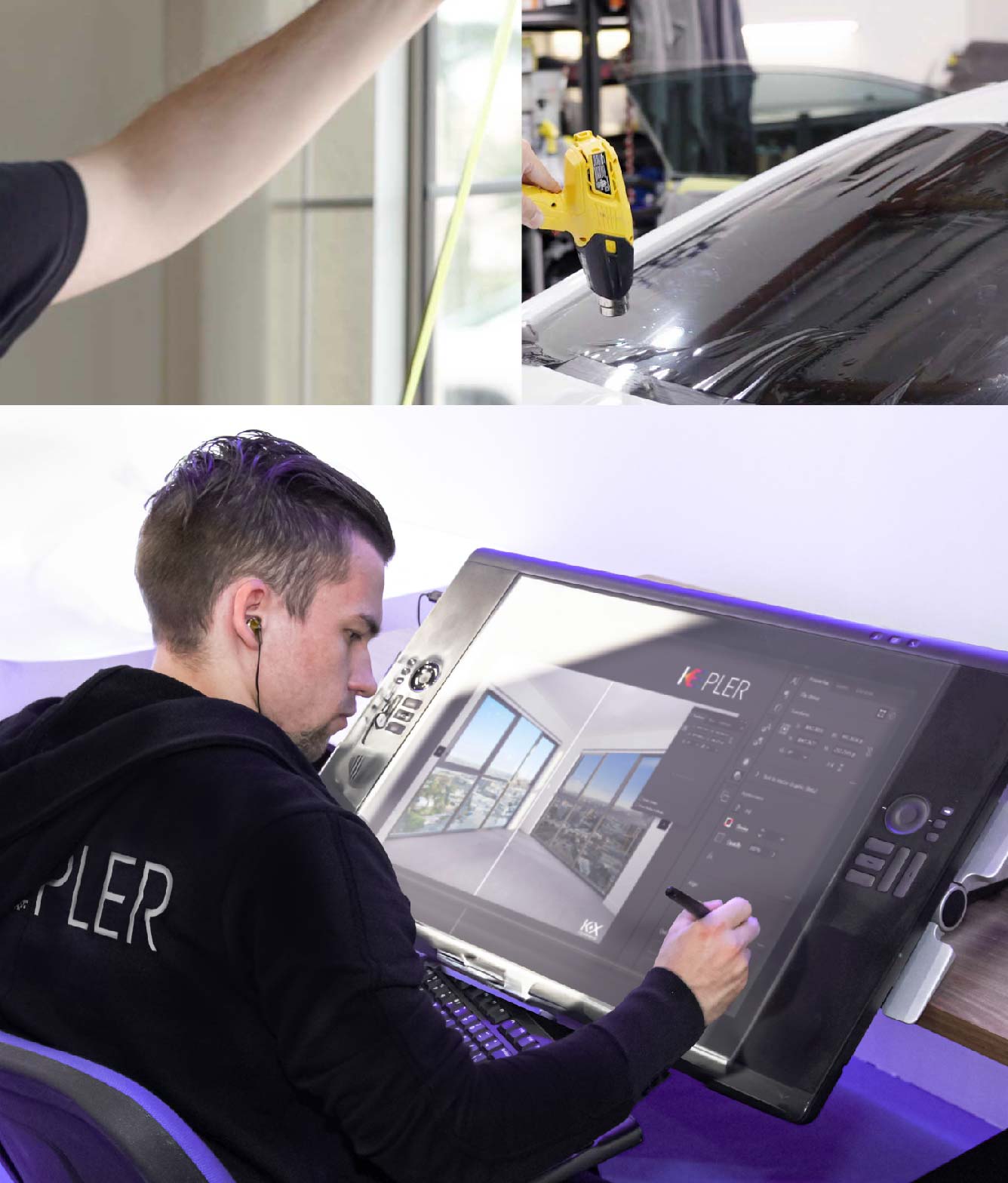 Kepler Specialist Performing Commercial Window Tinting in Lawndale Lawndale