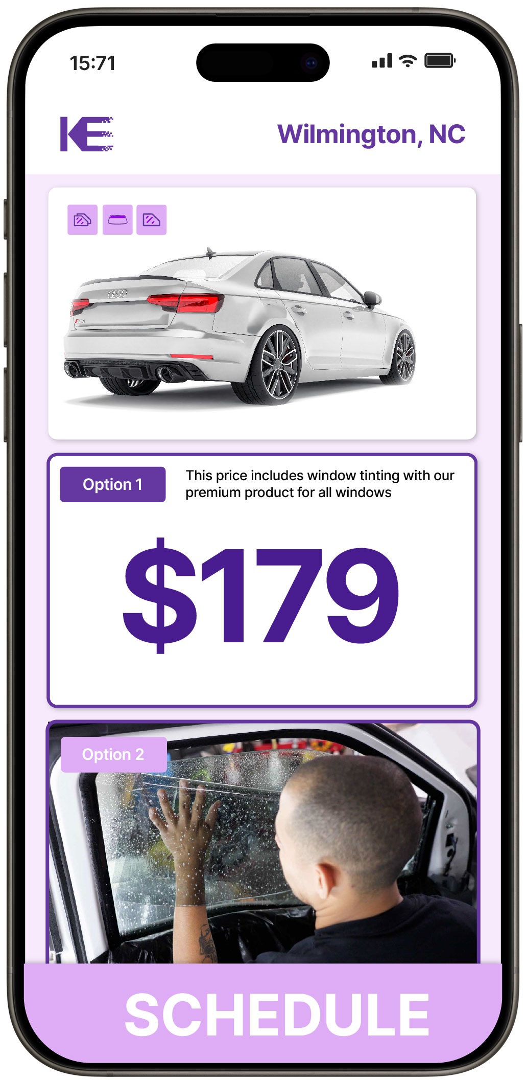 View Competitive Car Window Tinting Rates in Wilmington, North Carolina