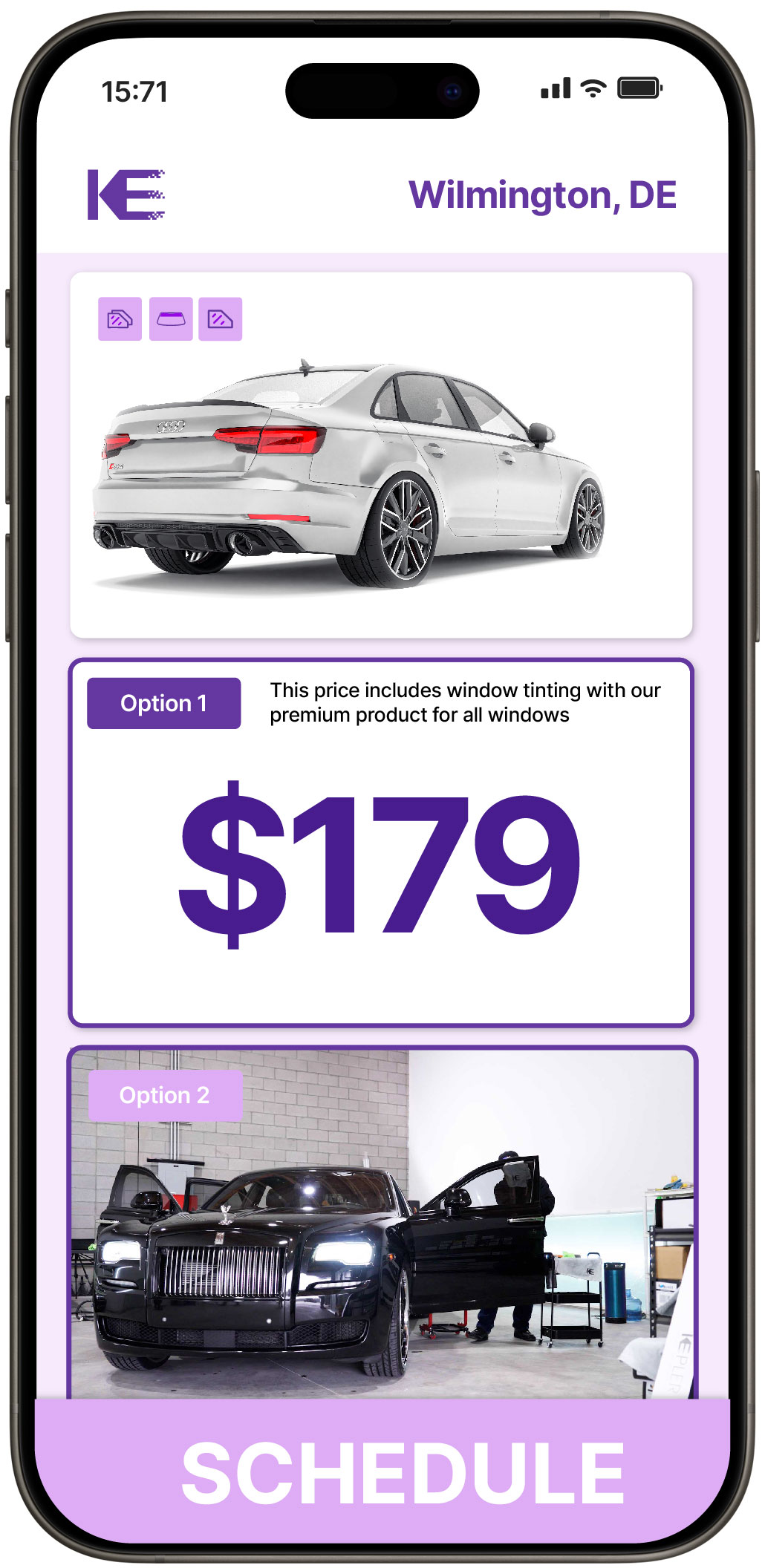 View Reasonable Car Window Tinting Prices in Wilmington, Delaware