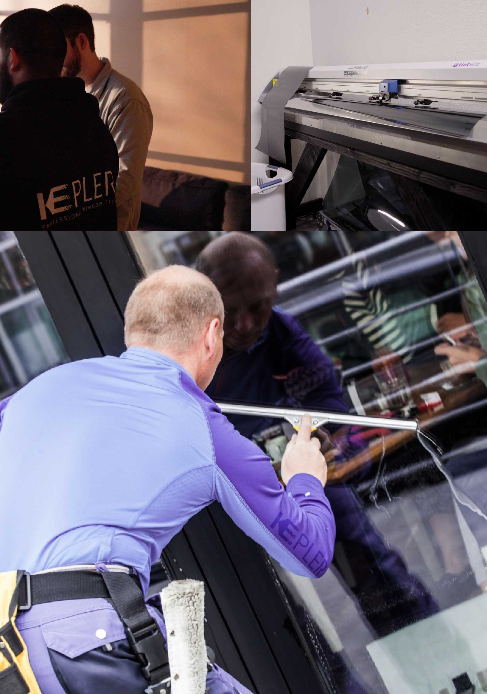 Kepler Expert Applying Anti-Graffiti Window Film to a Secaucus Shop Front