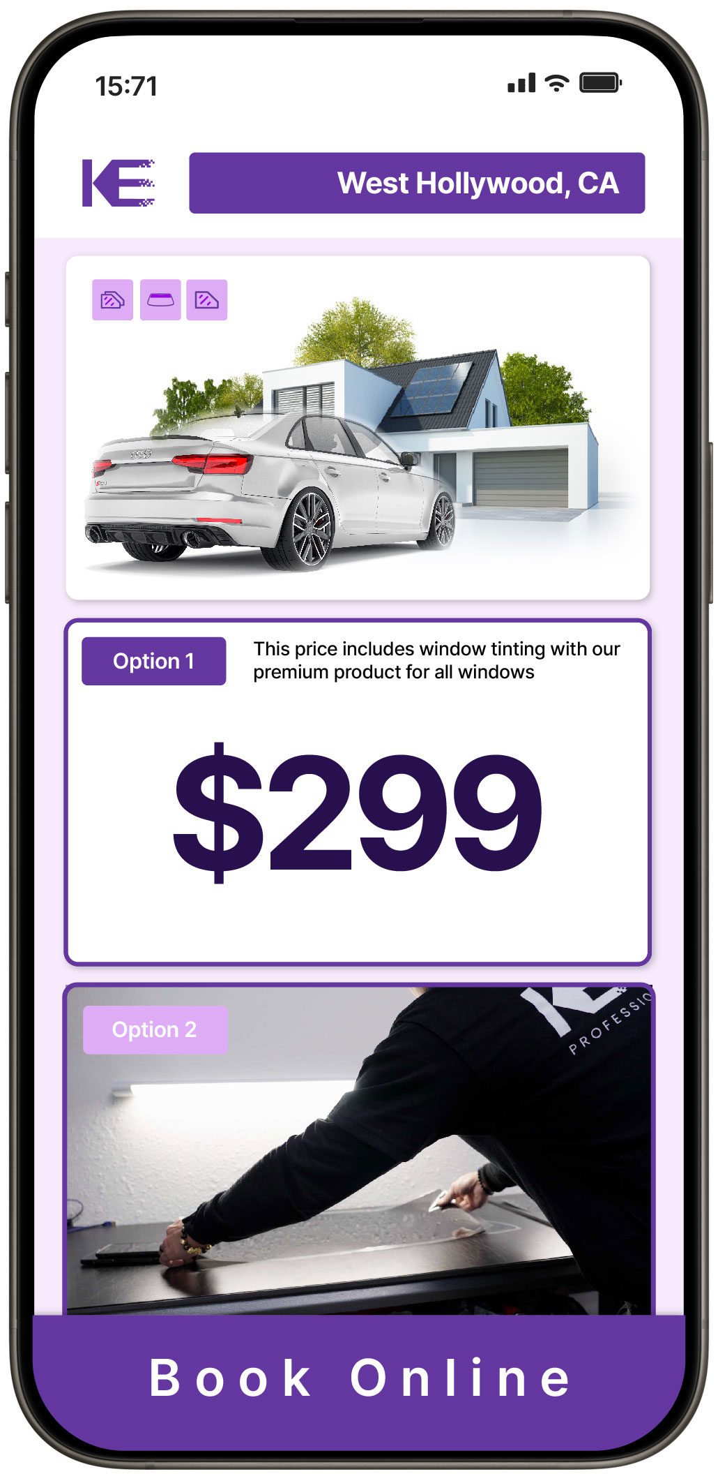 View Competitive Window Tinting Prices in West Hollywood, California