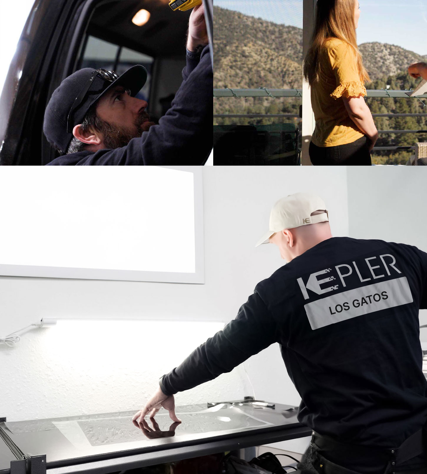 Window Tinting Specialist Cutting Film in Los Gatos, California
