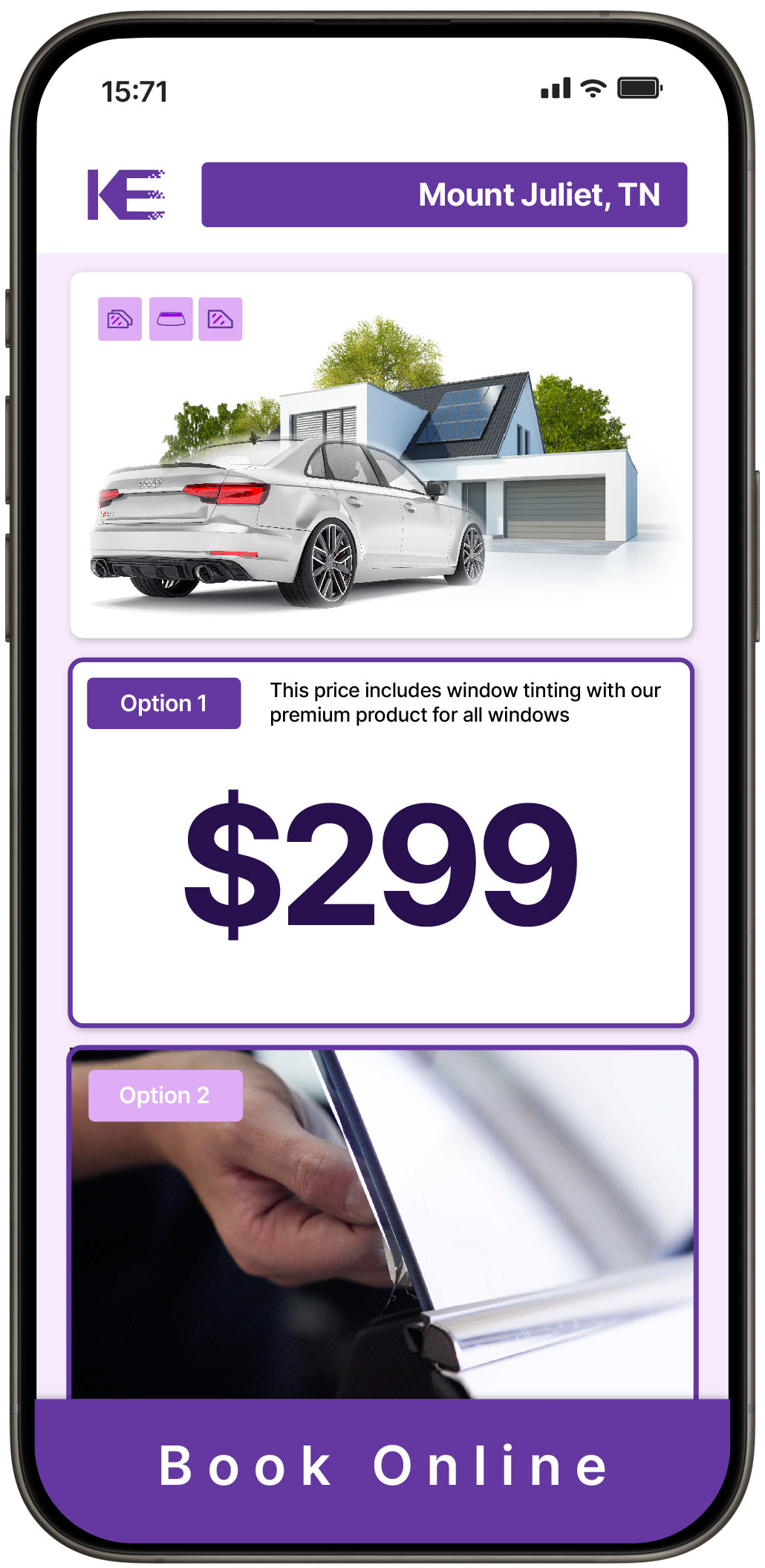 View Competitive Tesla Window Tinting Prices in Columbia, Tennessee