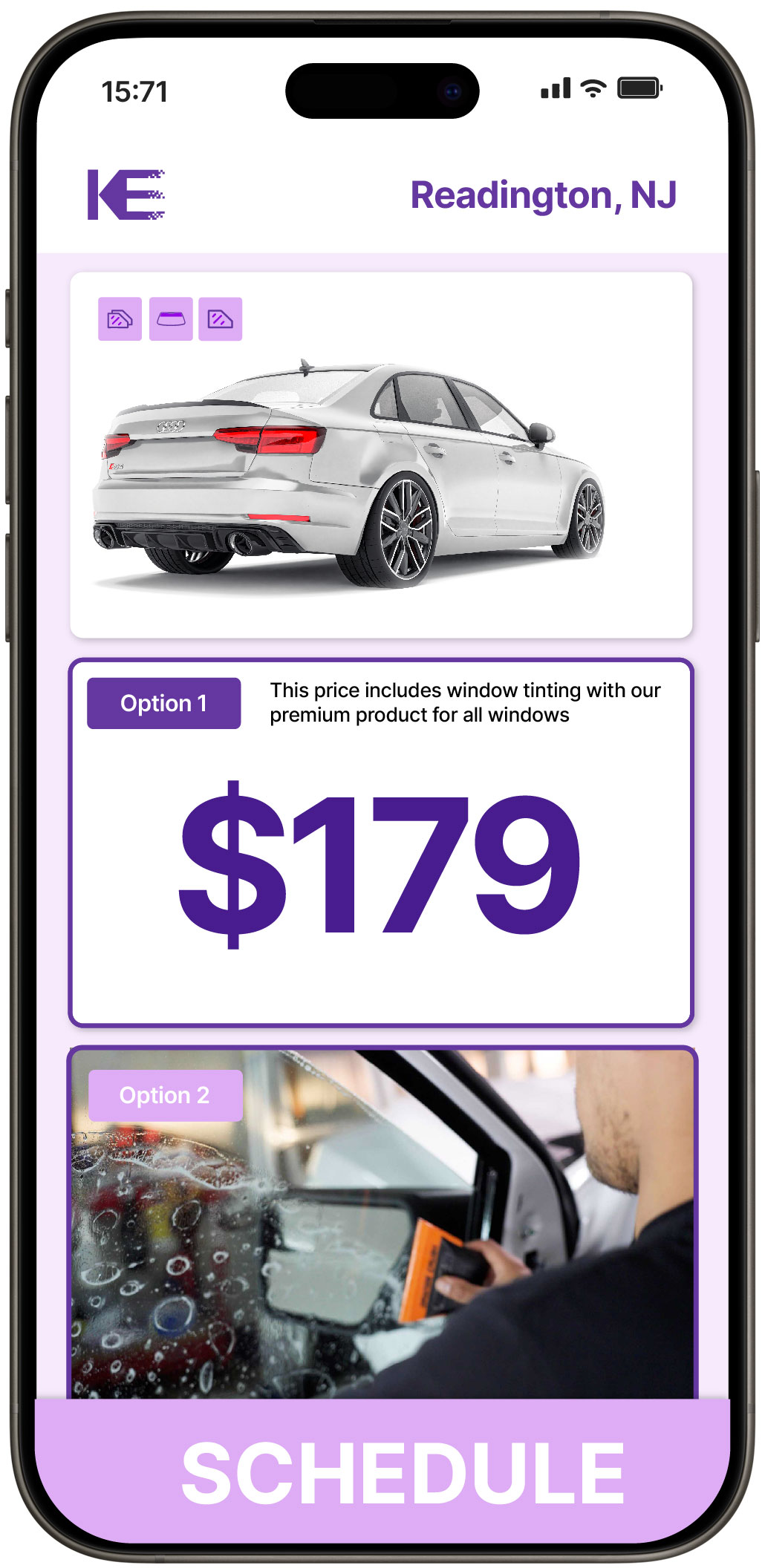 View Affordable Car Window Tinting Costs in Readington, New Jersey