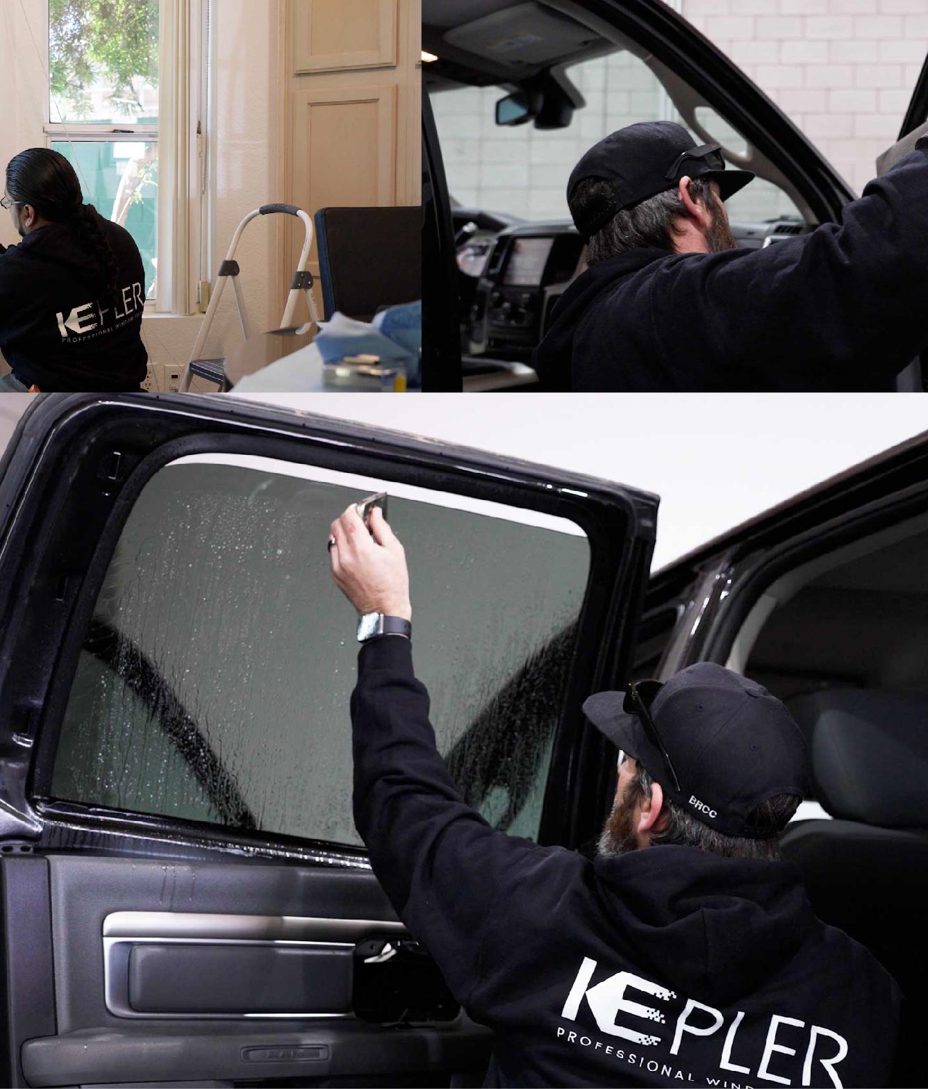 Kepler Window Tinting Specialists at Work in Westfield, Indiana