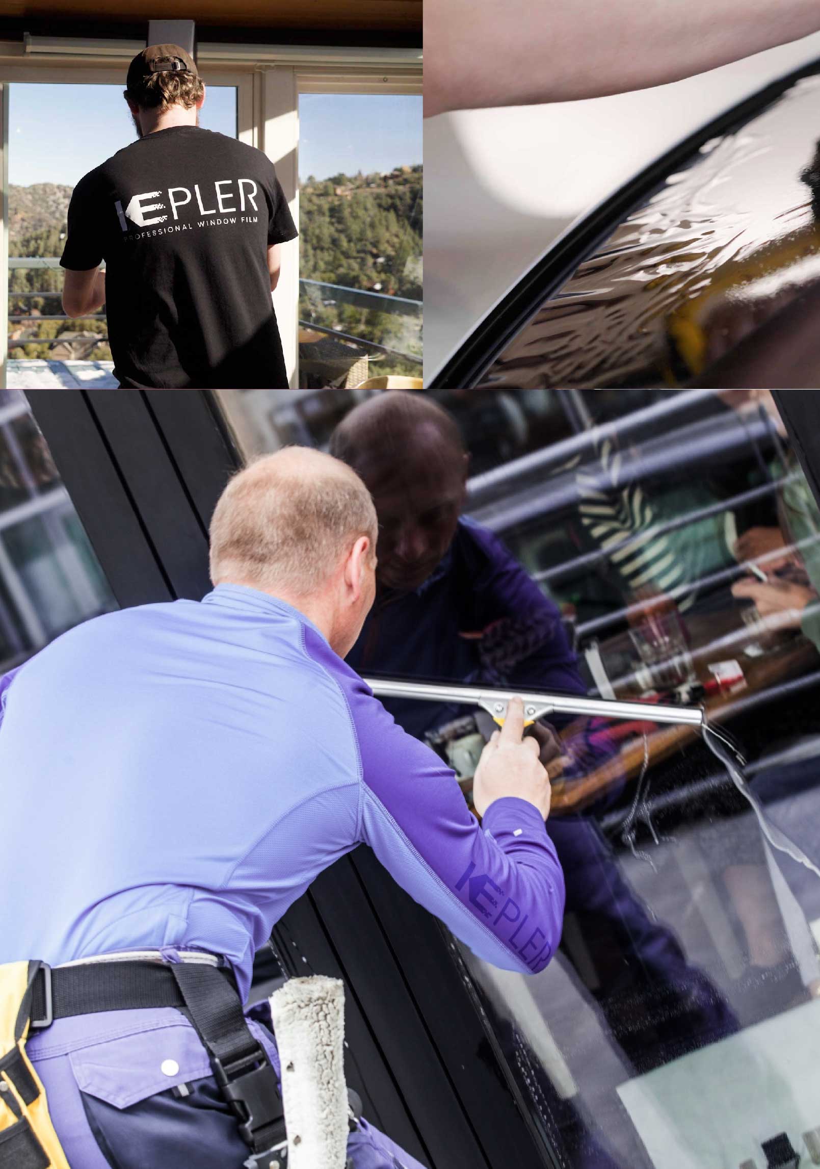 Kepler Expert Applying Anti-Graffiti Window Film to a Bossier City Shop Front