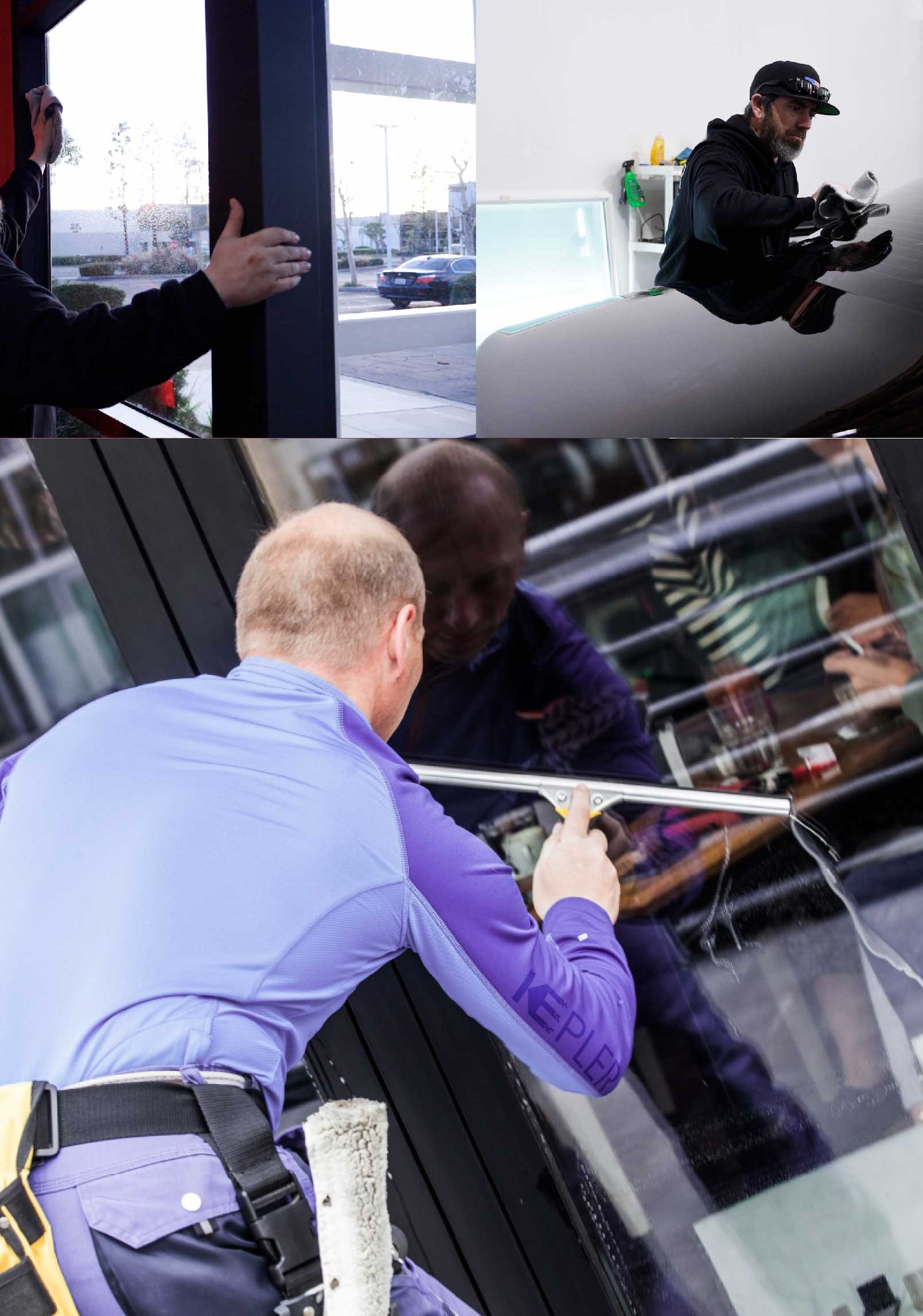 Kepler Expert Applying Anti-Graffiti Window Film to a Cape Girardeau Shop Front