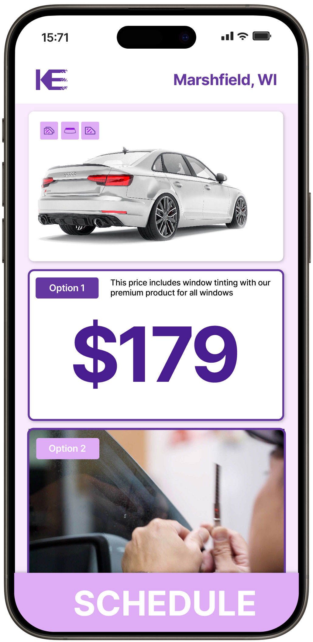 View Competitive Car Window Tinting Prices in Marshfield, Wisconsin