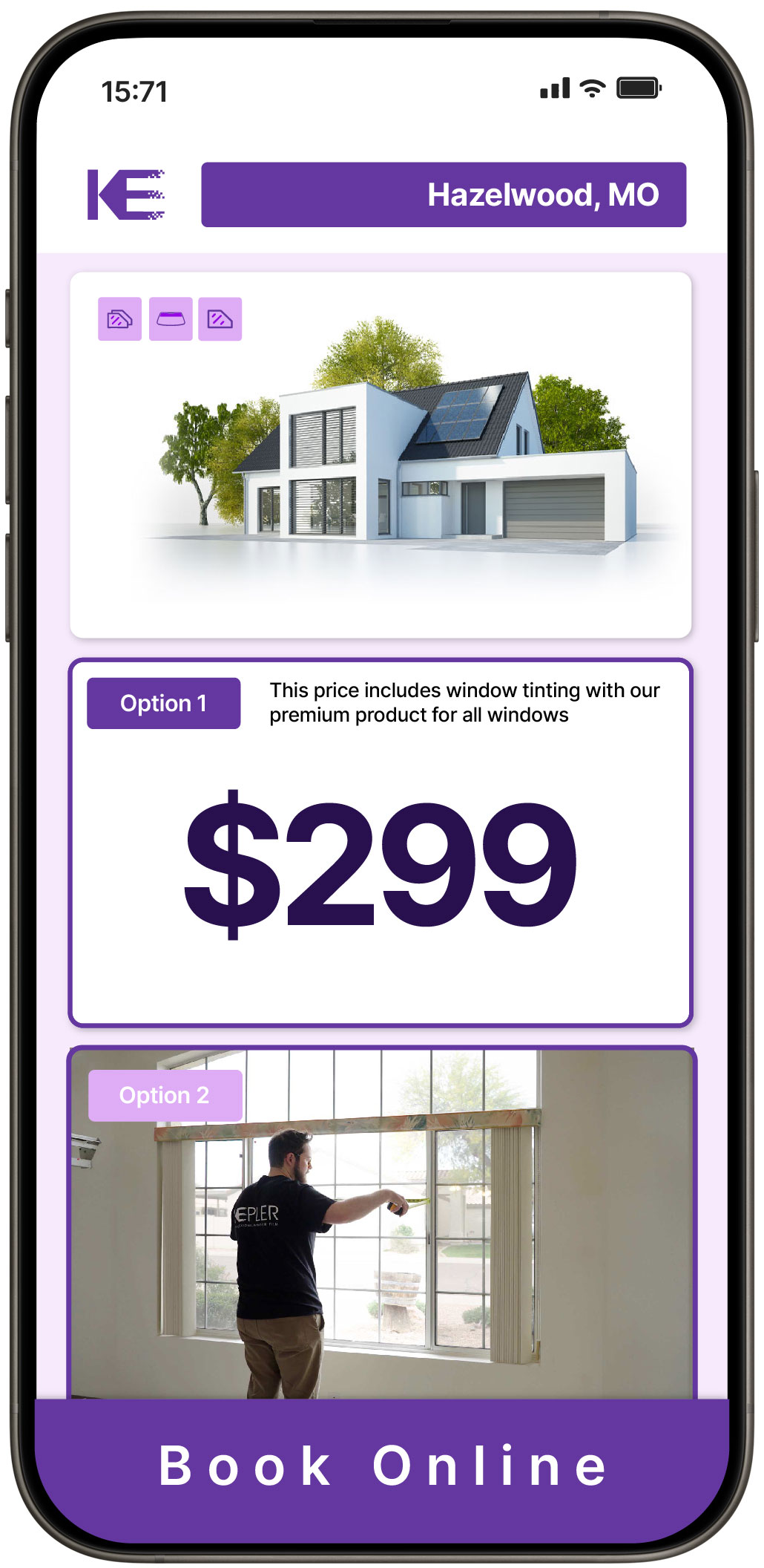 View Competitive Home Window Tinting Costs in Hazelwood, Missouri