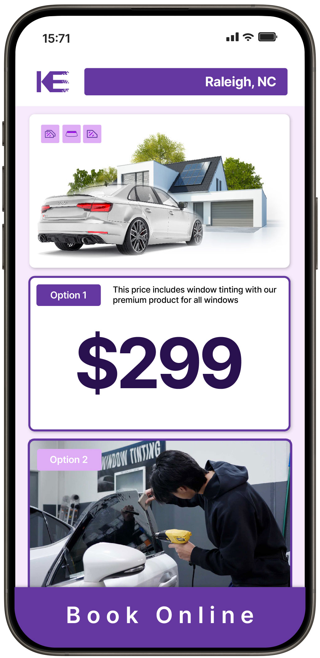 View Competitive Window Tinting Prices in Raleigh, North Carolina