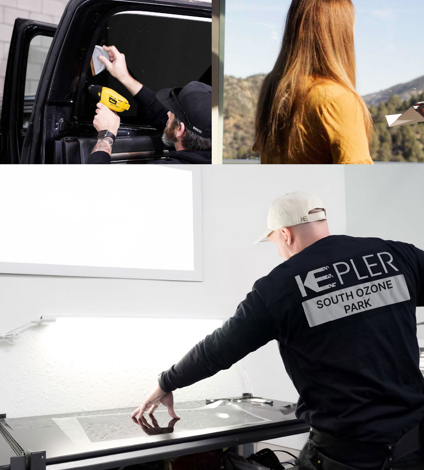 Window Tinting Specialist Cutting Film in South Ozone Park, New York