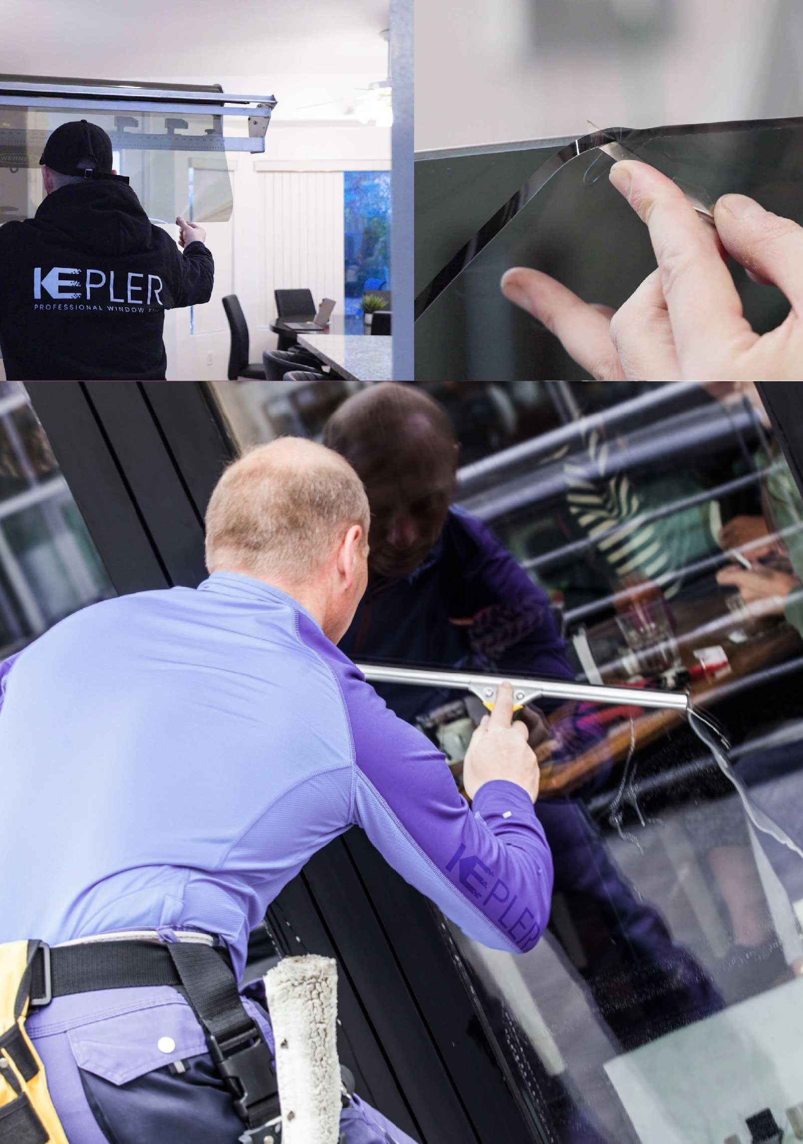 Kepler Expert Applying Anti-Graffiti Window Film to a Hazlet Shop Front