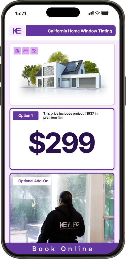 View Detailed Home Window Tinting Pricing in California