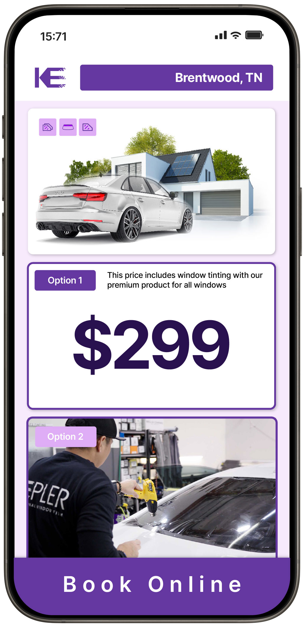 View Reasonable Tesla Window Tinting Costs in Brentwood, Tennessee
