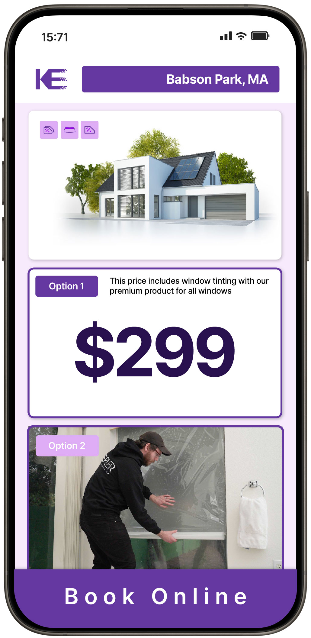 View Affordable Home Window Tinting Prices in Babson Park, Massachusetts