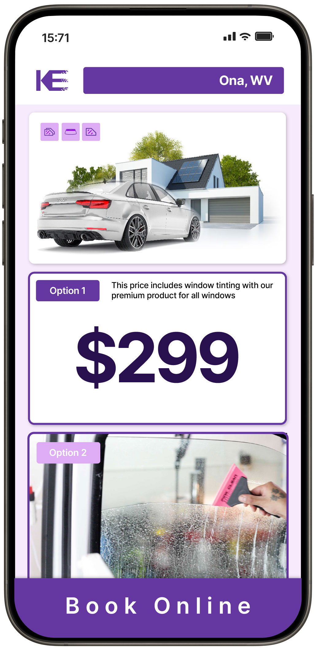 View Affordable Tesla Window Tinting Prices in Parkersburg, West Virginia