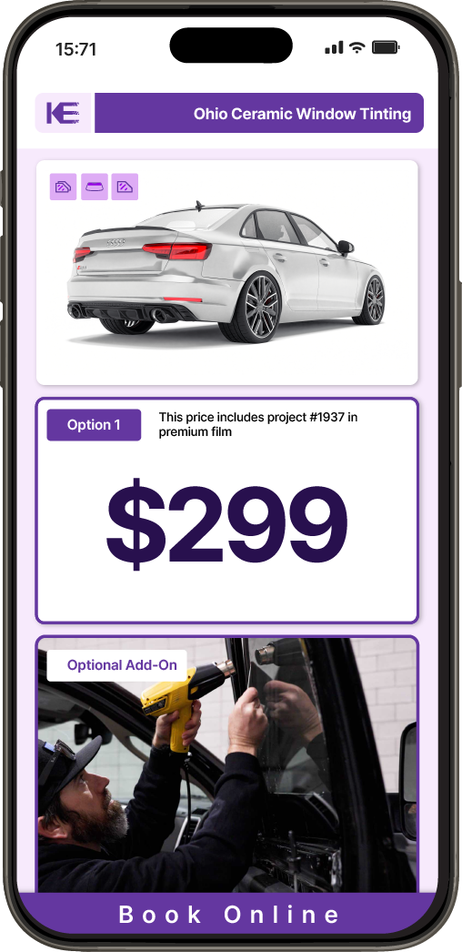 View Competitive Car Window Tinting Prices in Ohio