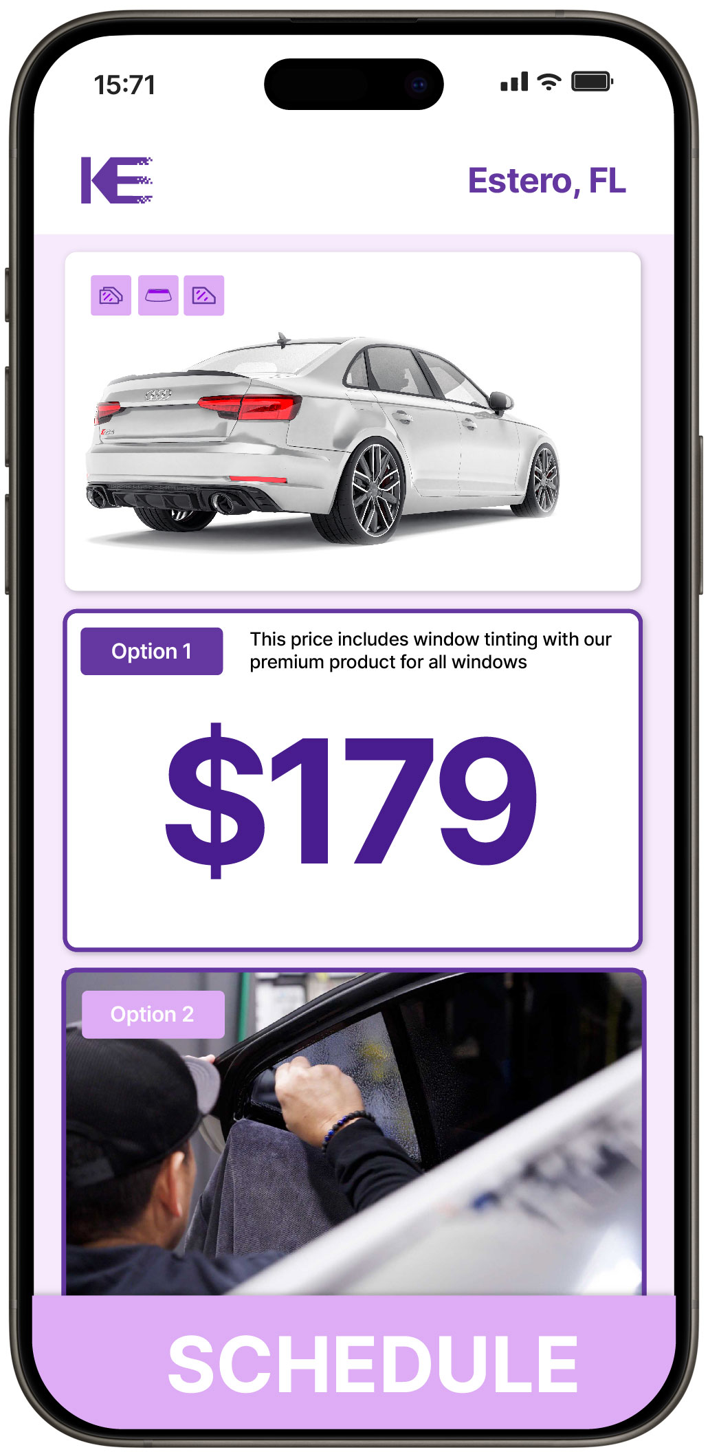 View Reasonable Car Window Tinting Costs in Estero, Florida
