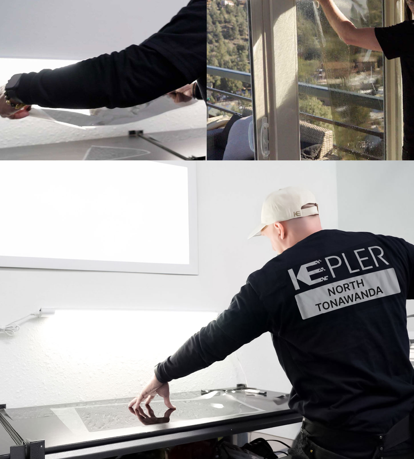 Window Tinting Specialist Cutting Film in North Tonawanda, New York