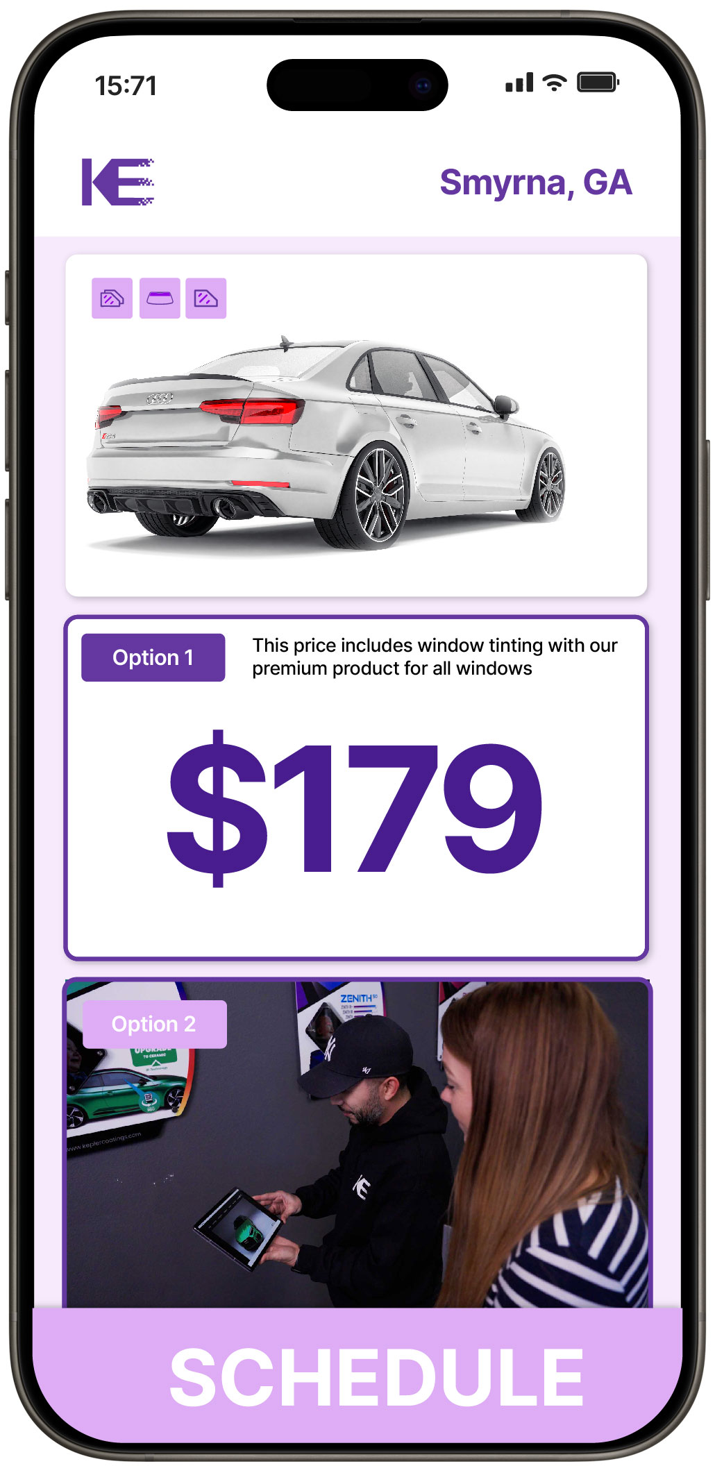 View Competitive Car Window Tinting Prices in Smyrna, Georgia