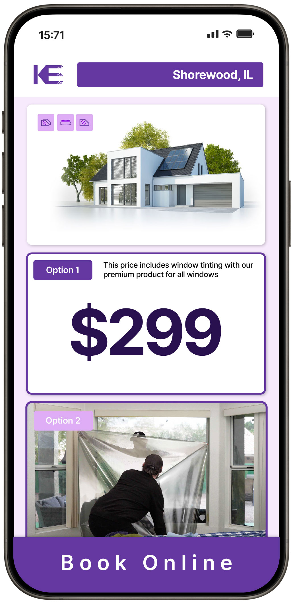 View Competitive Home Window Tinting Prices in Shorewood, Illinois