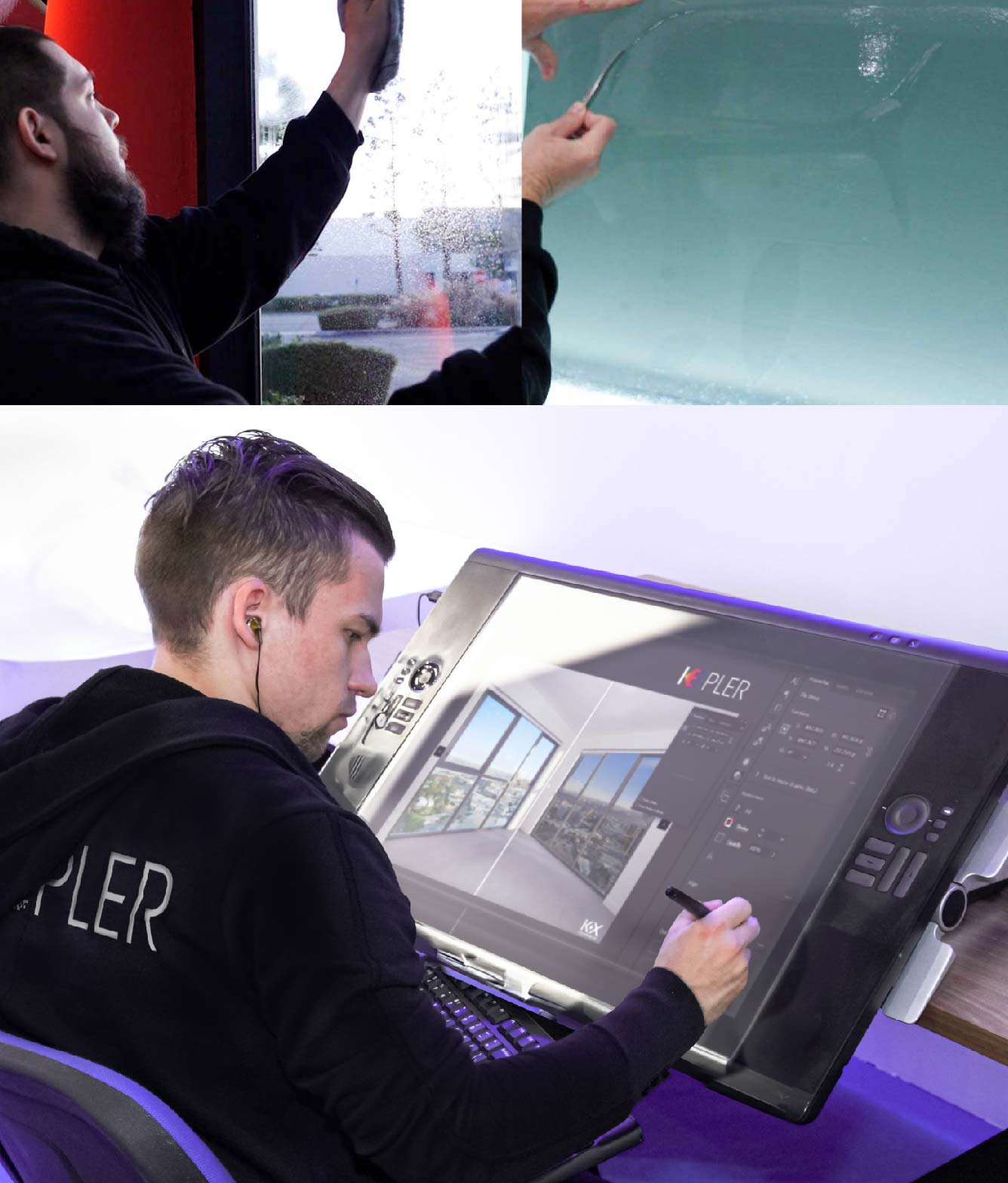 Kepler Specialist Performing Commercial Window Tinting in Clinton Clinton