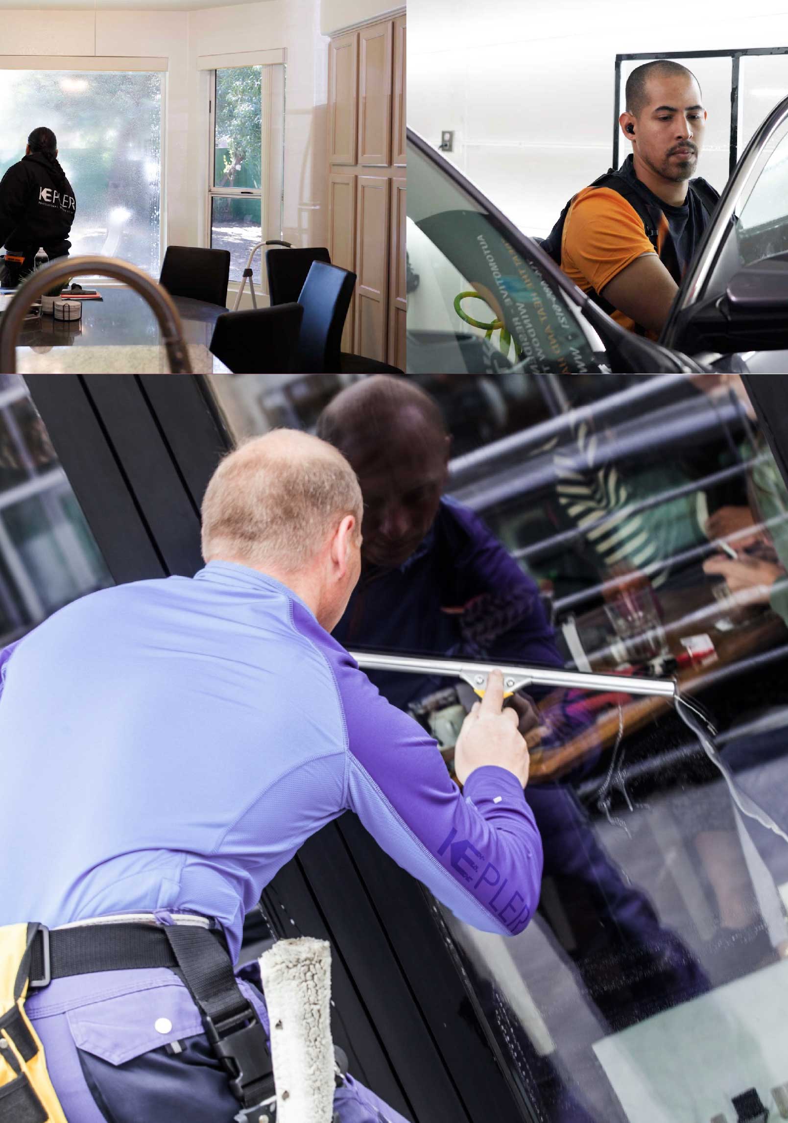 Kepler Skilled Applying Anti-Graffiti Window Film to a Mount Pleasant Shop Front