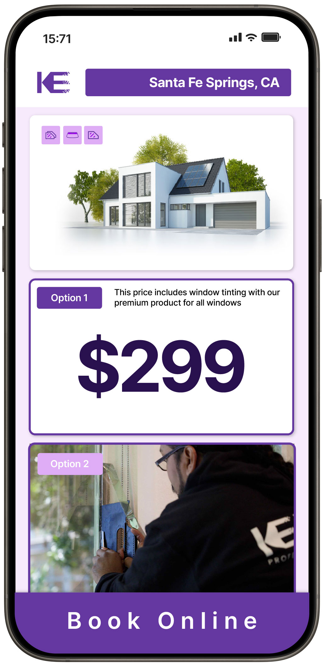 View Affordable Home Window Tinting Rates in Santa Fe Springs, California