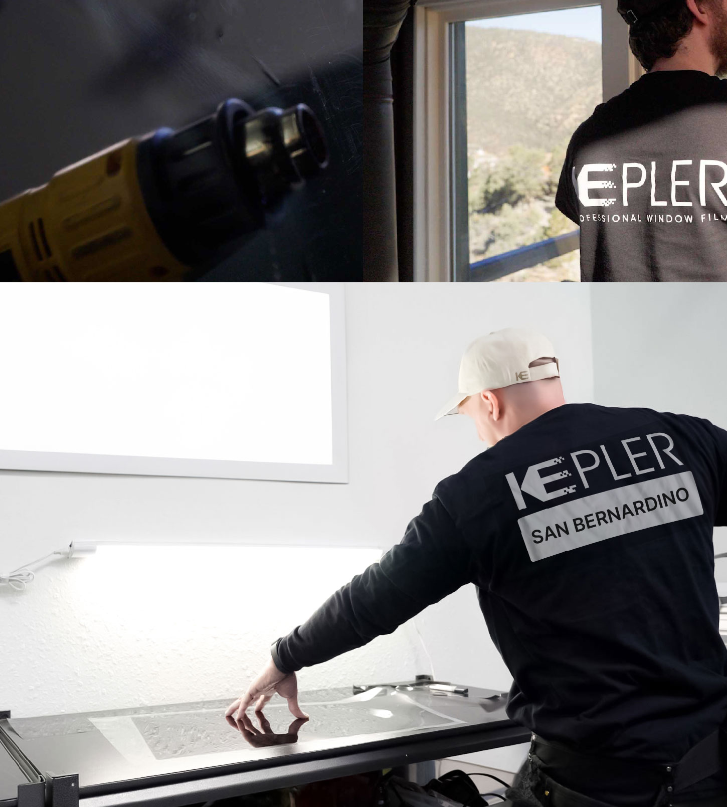 Window Tinting Specialist Cutting Film in San Bernardino, California