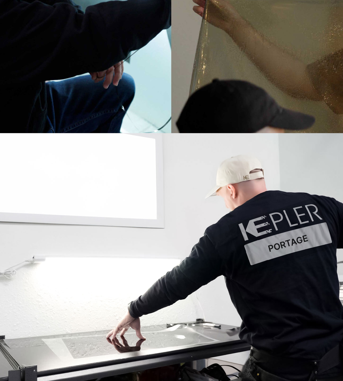 Window Tinting Specialist Cutting Film in Portage, Michigan