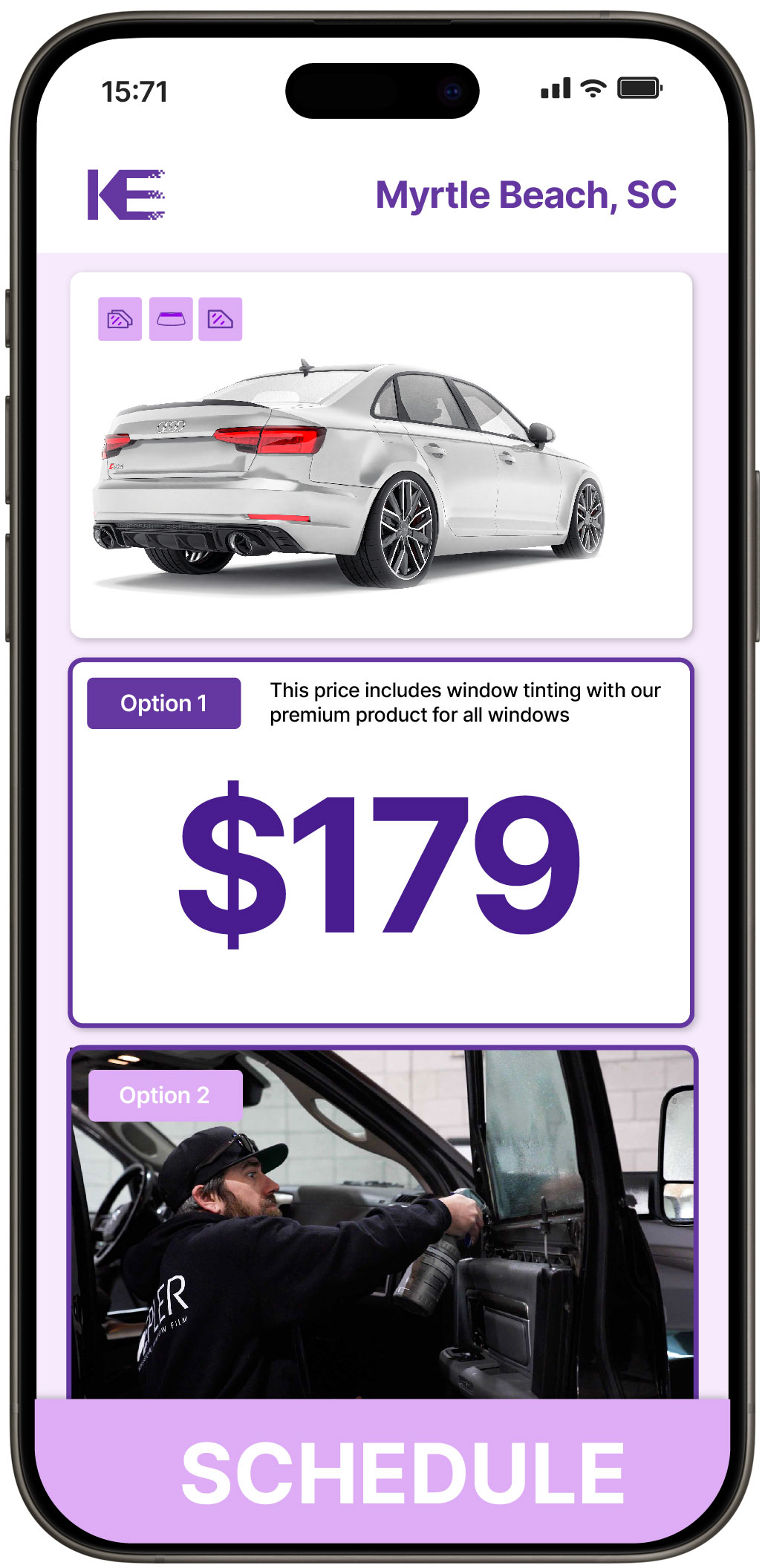 View Competitive Car Window Tinting Prices in Myrtle Beach, South Carolina