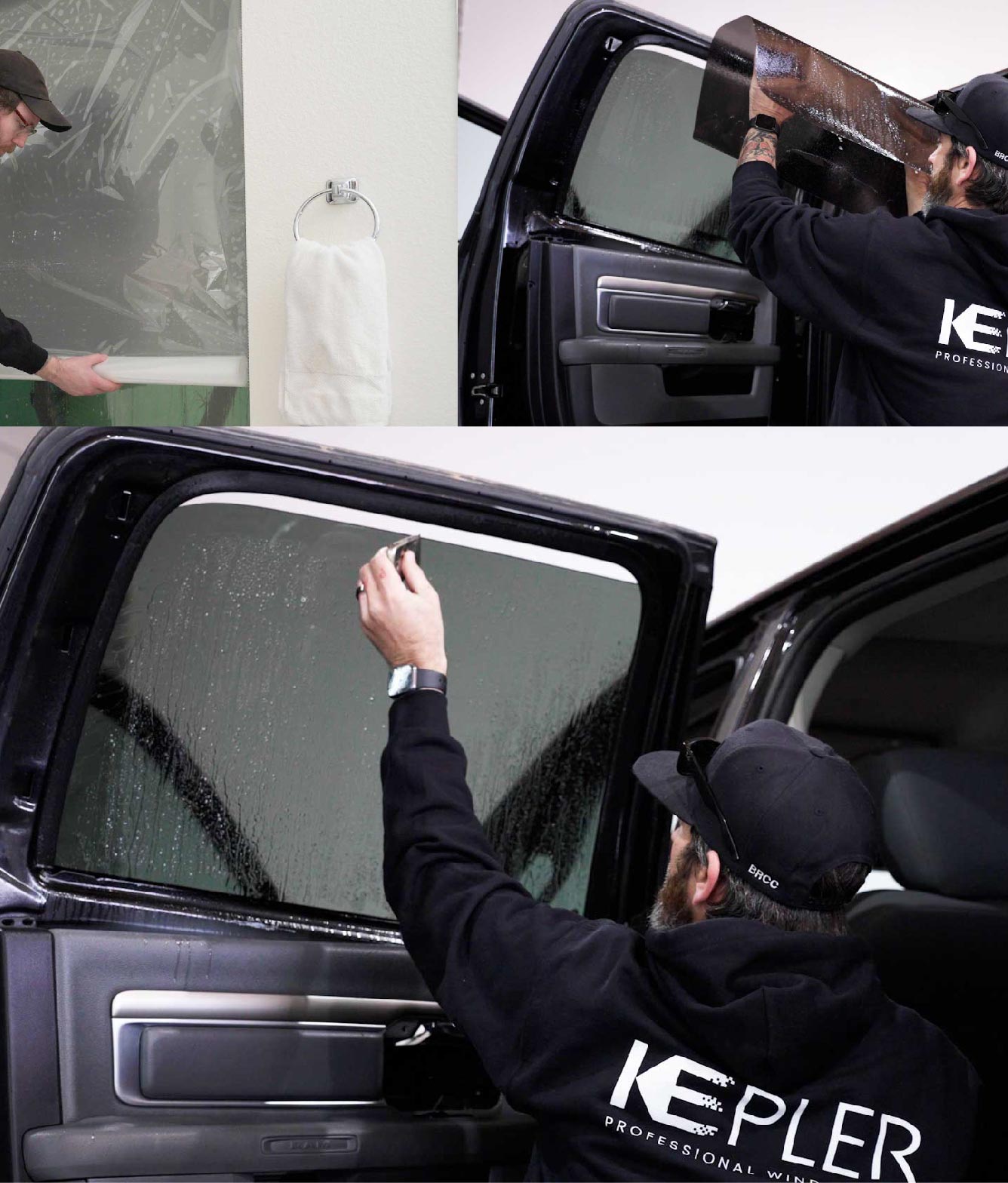 Kepler Window Tinting Specialists at Work in Greenfield, California