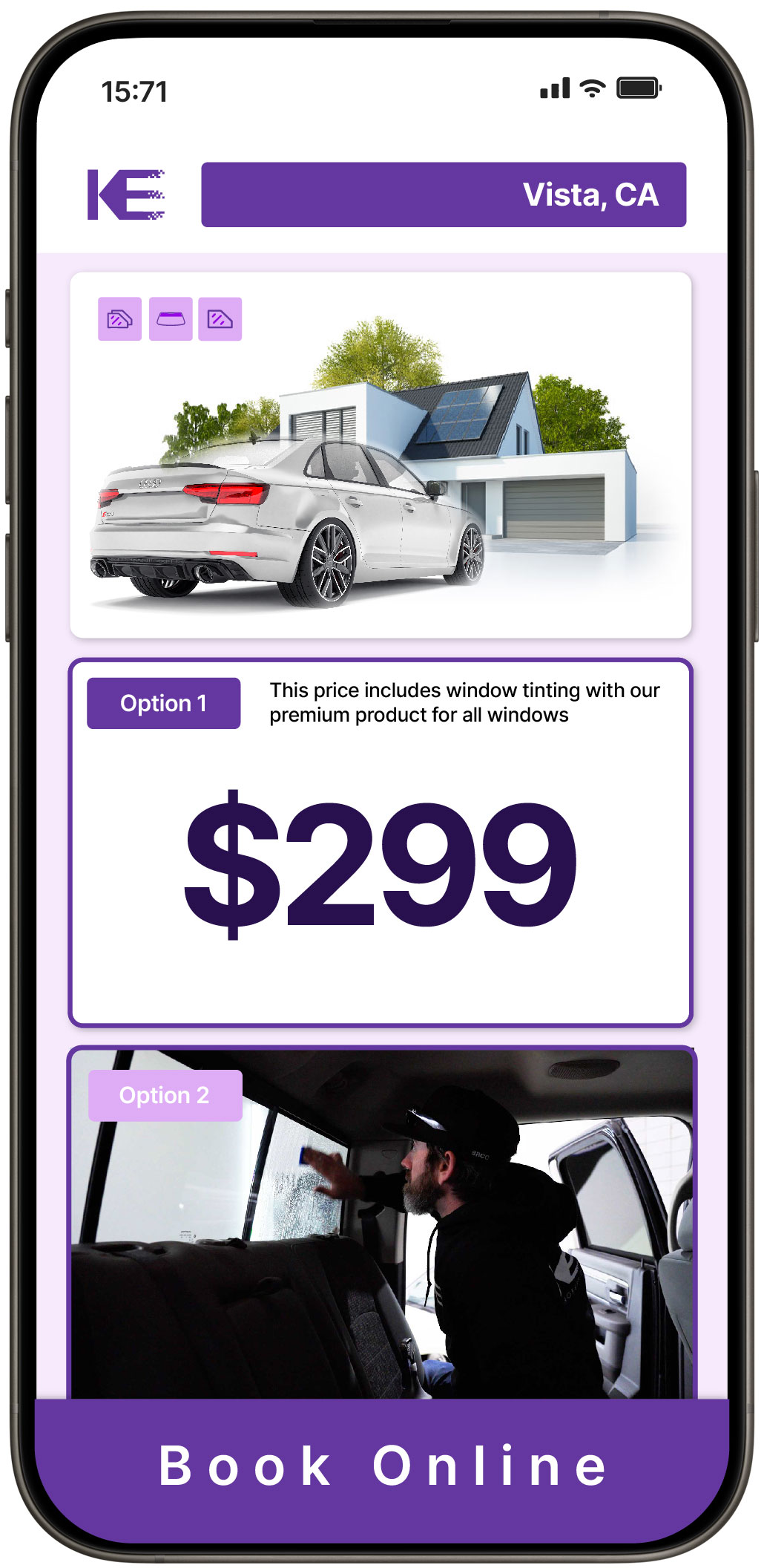 View Reasonable Tesla Window Tinting Rates in West Sacramento, California