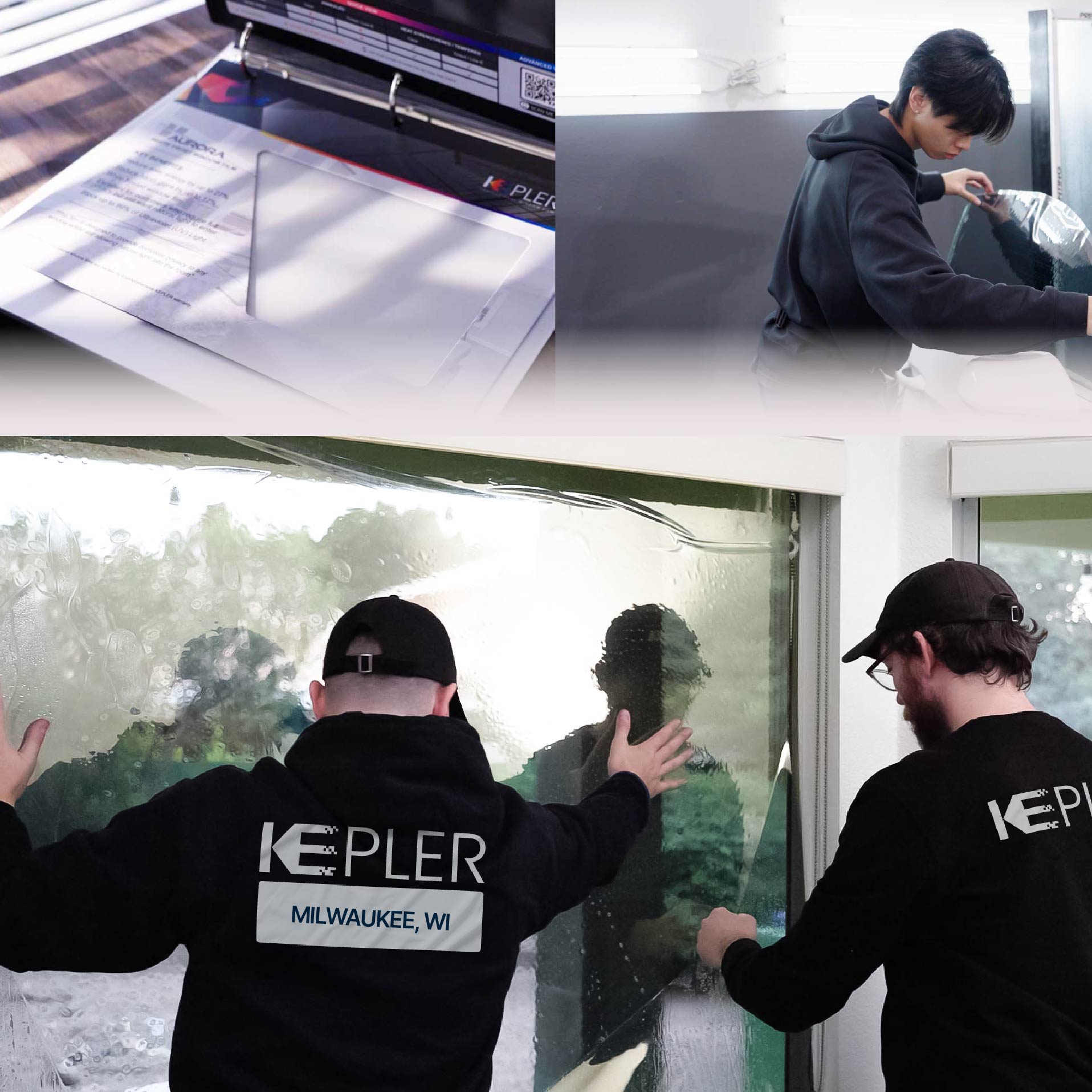 Kepler Specialist Performing Commercial Window Tinting in Milwaukee Milwaukee
