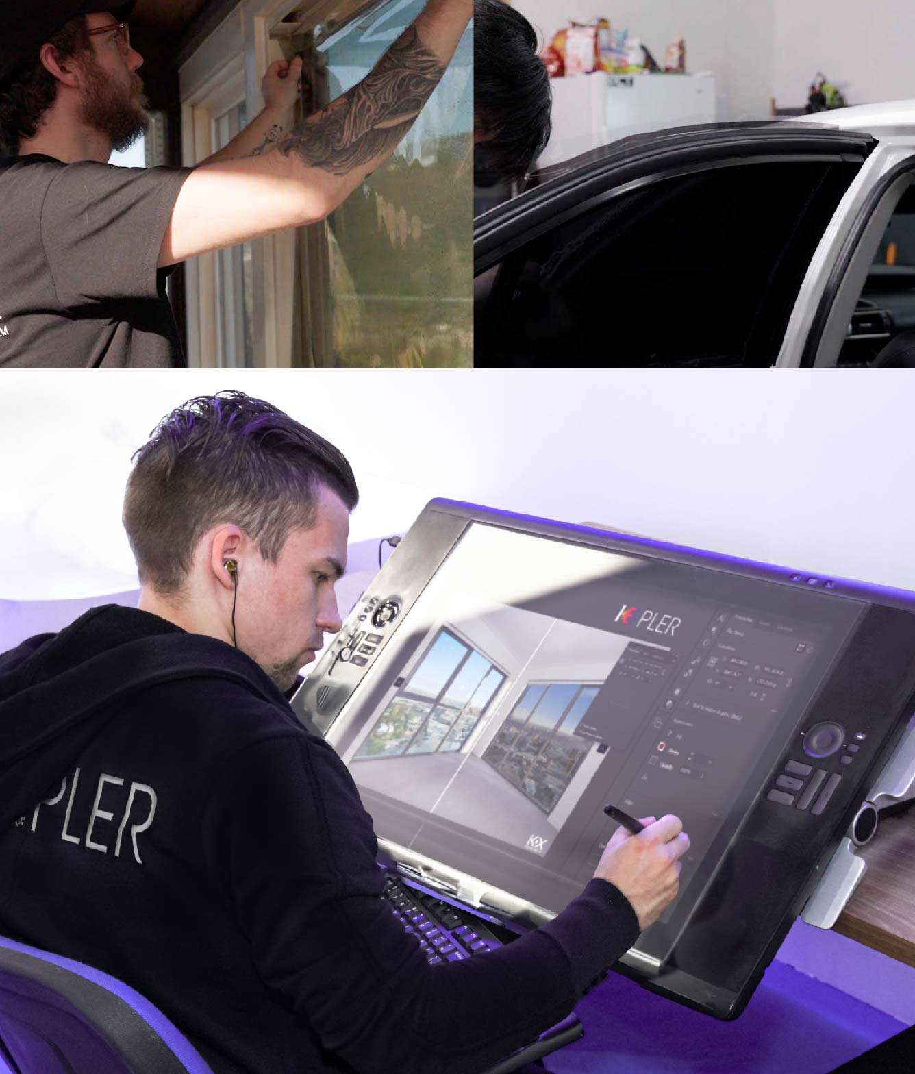 Kepler Specialist Performing Commercial Window Tinting in Auburn Auburn