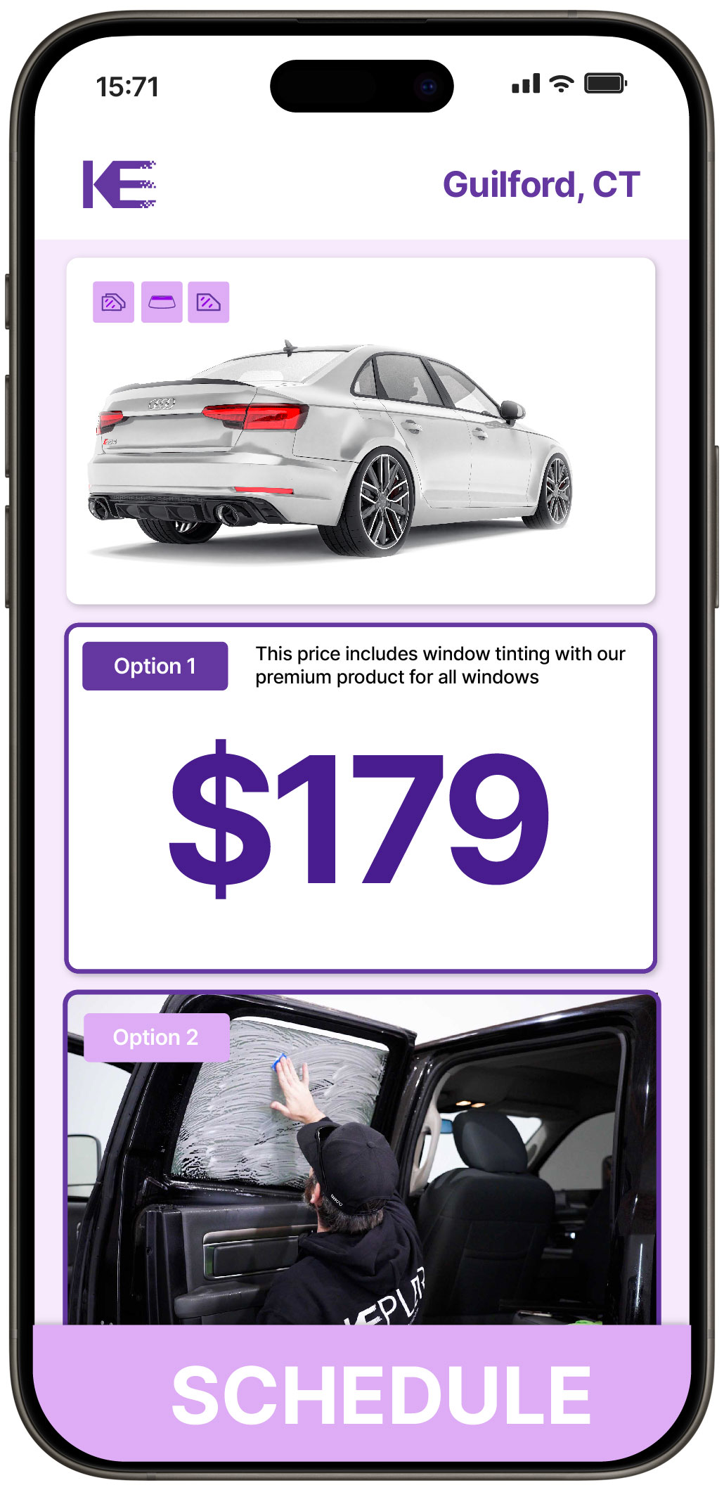View Reasonable Car Window Tinting Costs in Guilford, Connecticut