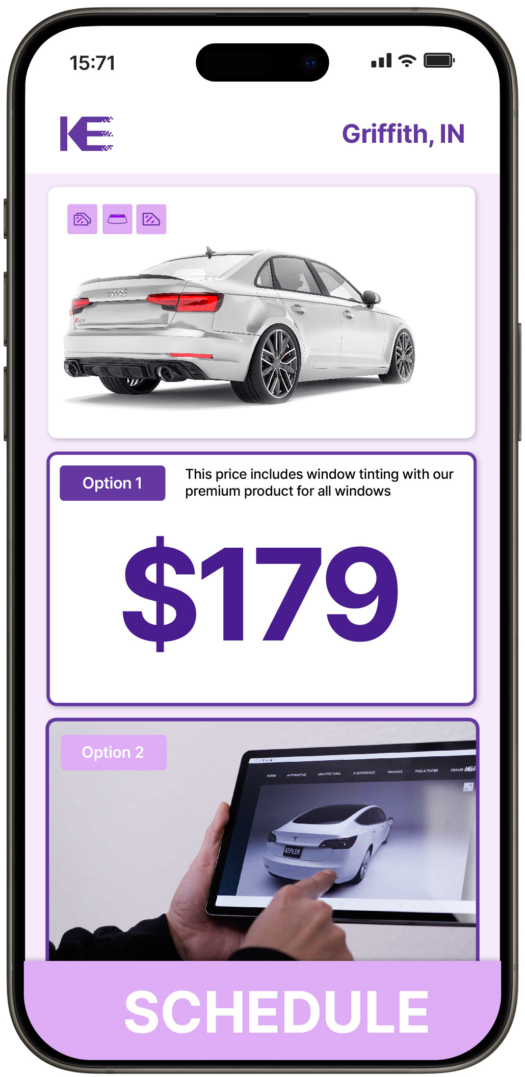 View Competitive Car Window Tinting Costs in Griffith, Indiana