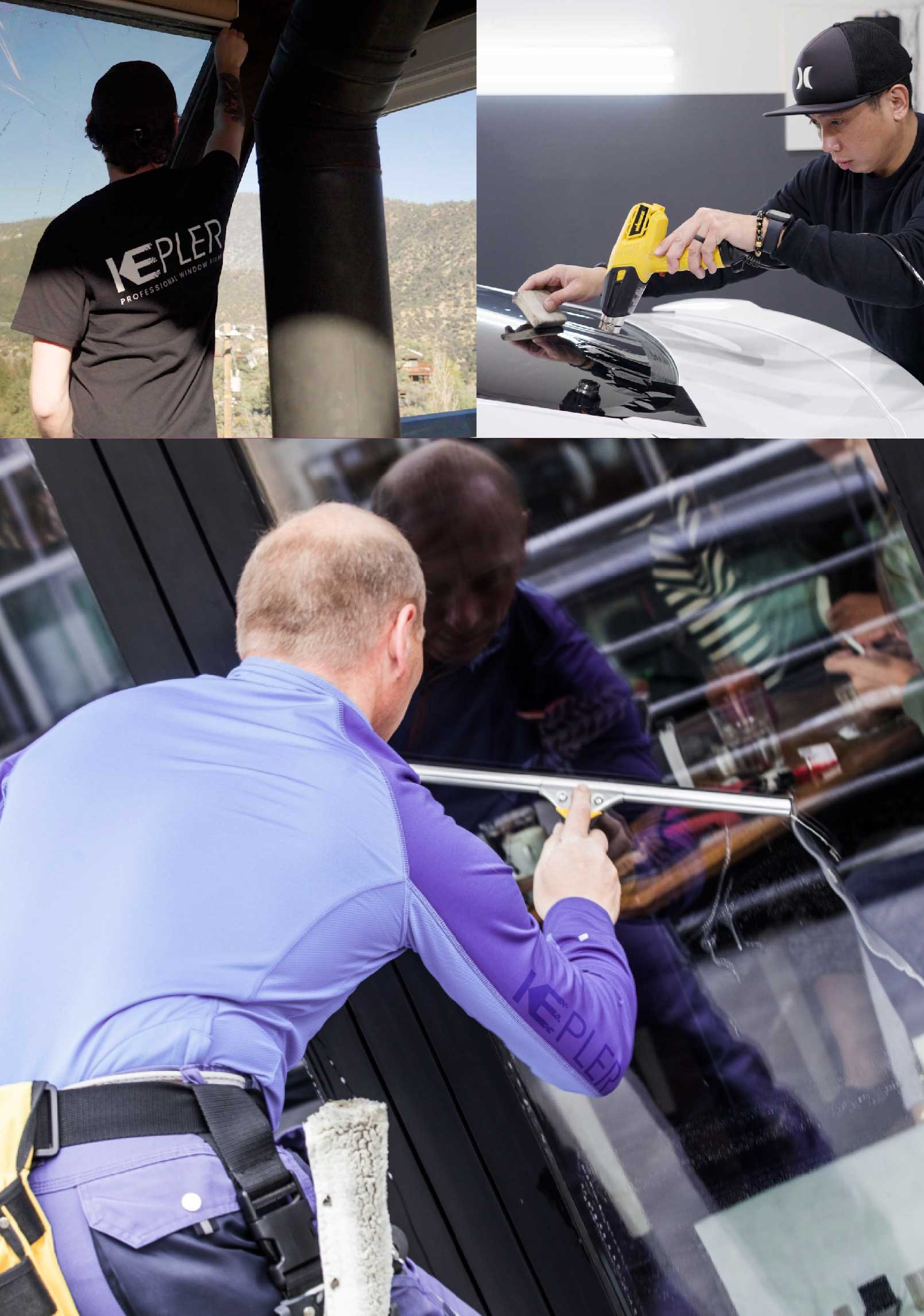 Kepler Expert Applying Anti-Graffiti Window Film to a Bowling Green Shop Front